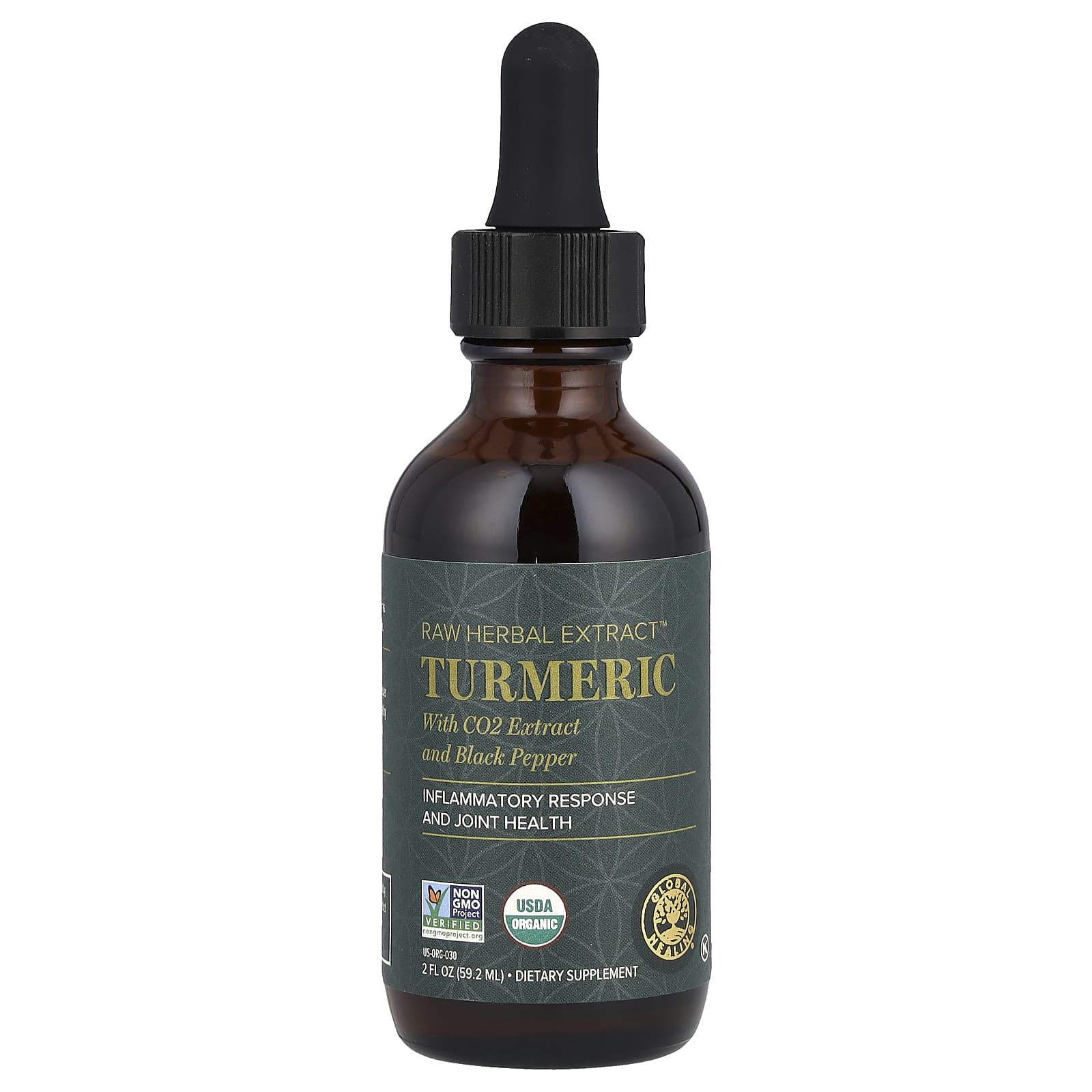 Global Healing необработанный травяной экстракт куркума 592 мл 2 жидк унции 4390₽