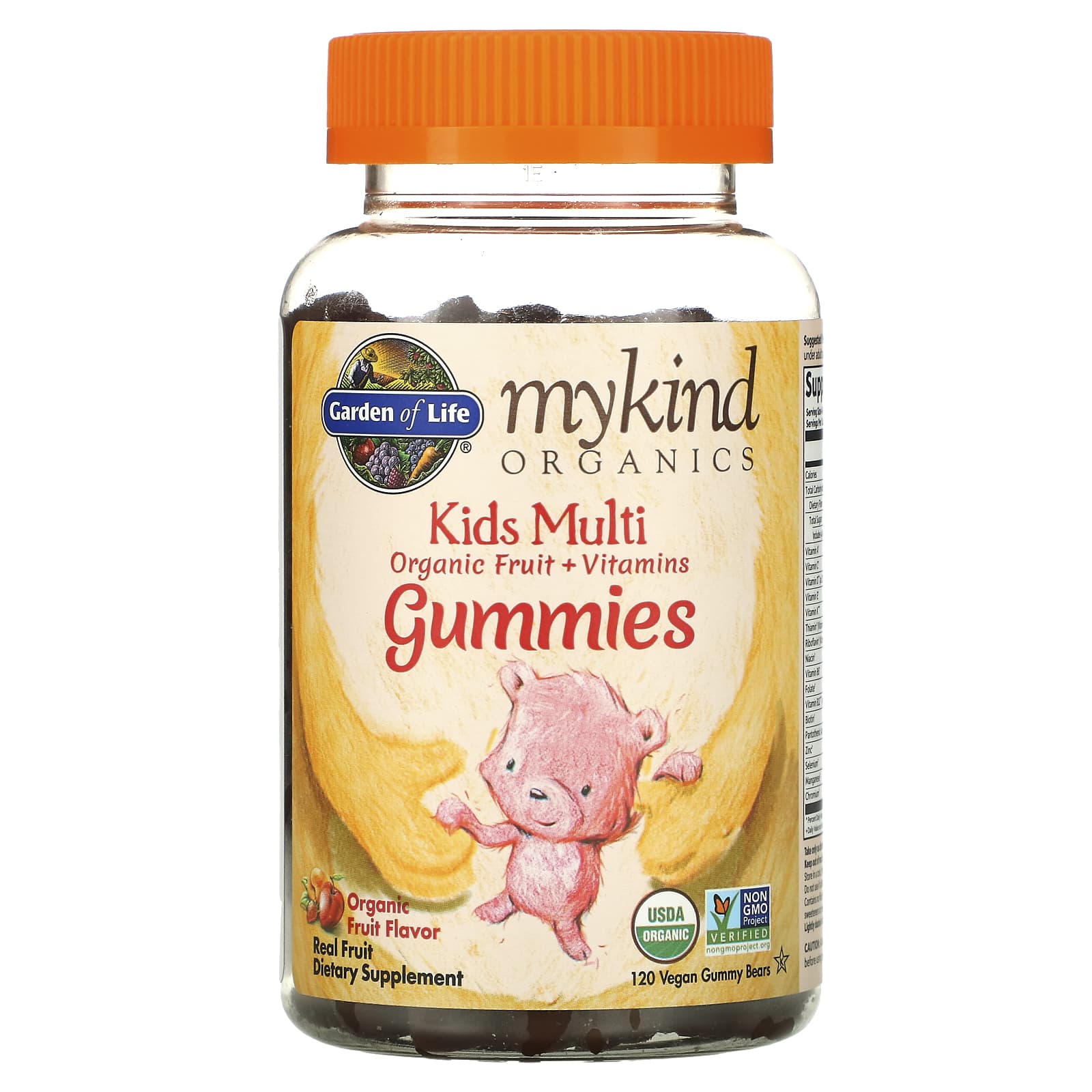 Garden of Life, MyKind Organics, Kids Multi, детские мультивитамины со вкусом органических фруктов, 120 веганских мармеладных мишек