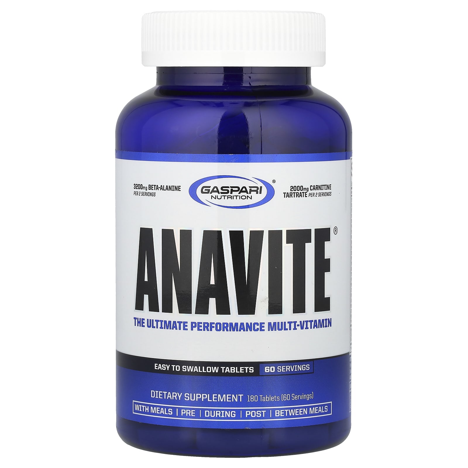 Gaspari Nutrition, ANAVITE, мультивитамины для максимальной работоспособности, 180 таблеток