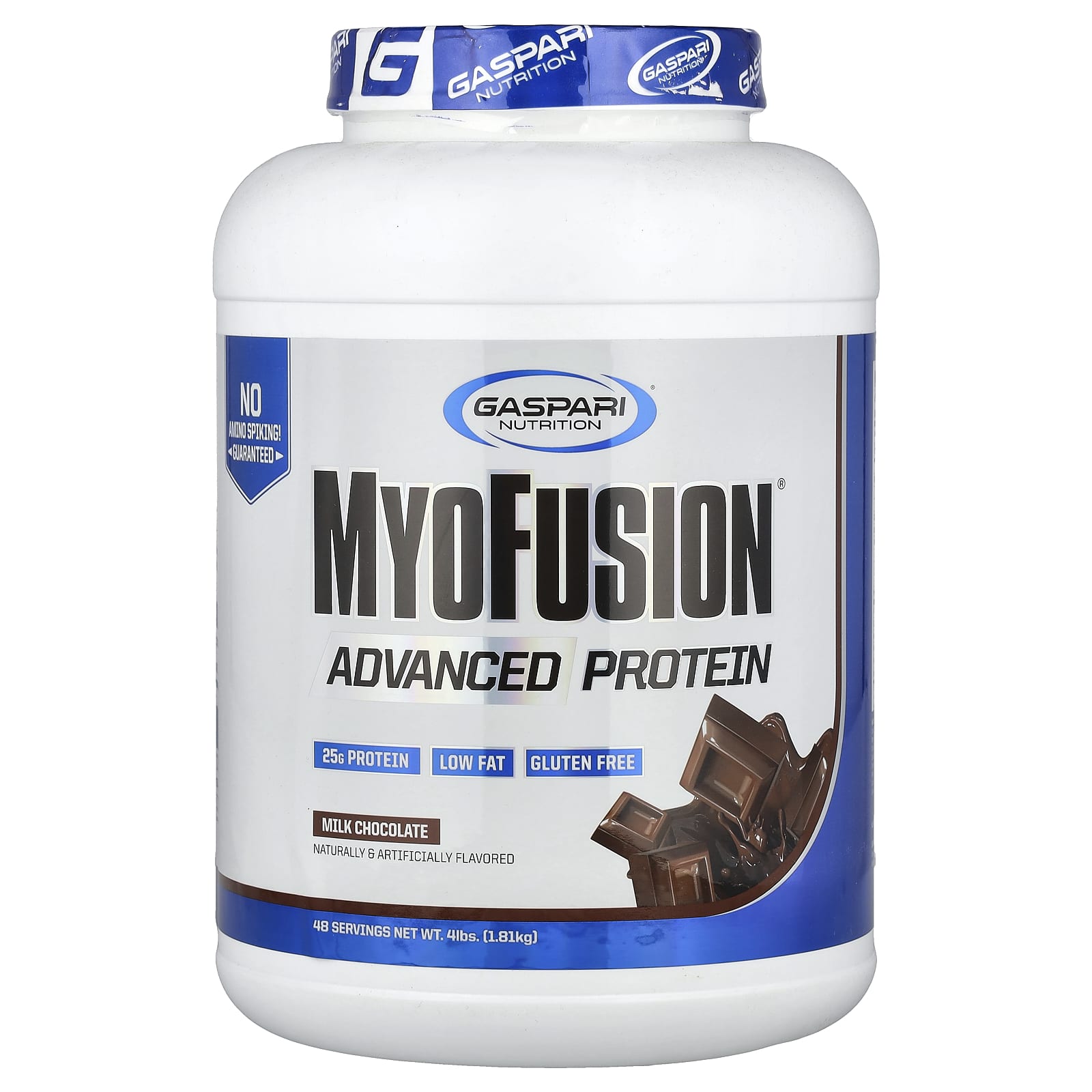 Gaspari Nutrition, MyoFusion, улучшенный протеин, молочный шоколад, 1,81 кг (4 фунта)