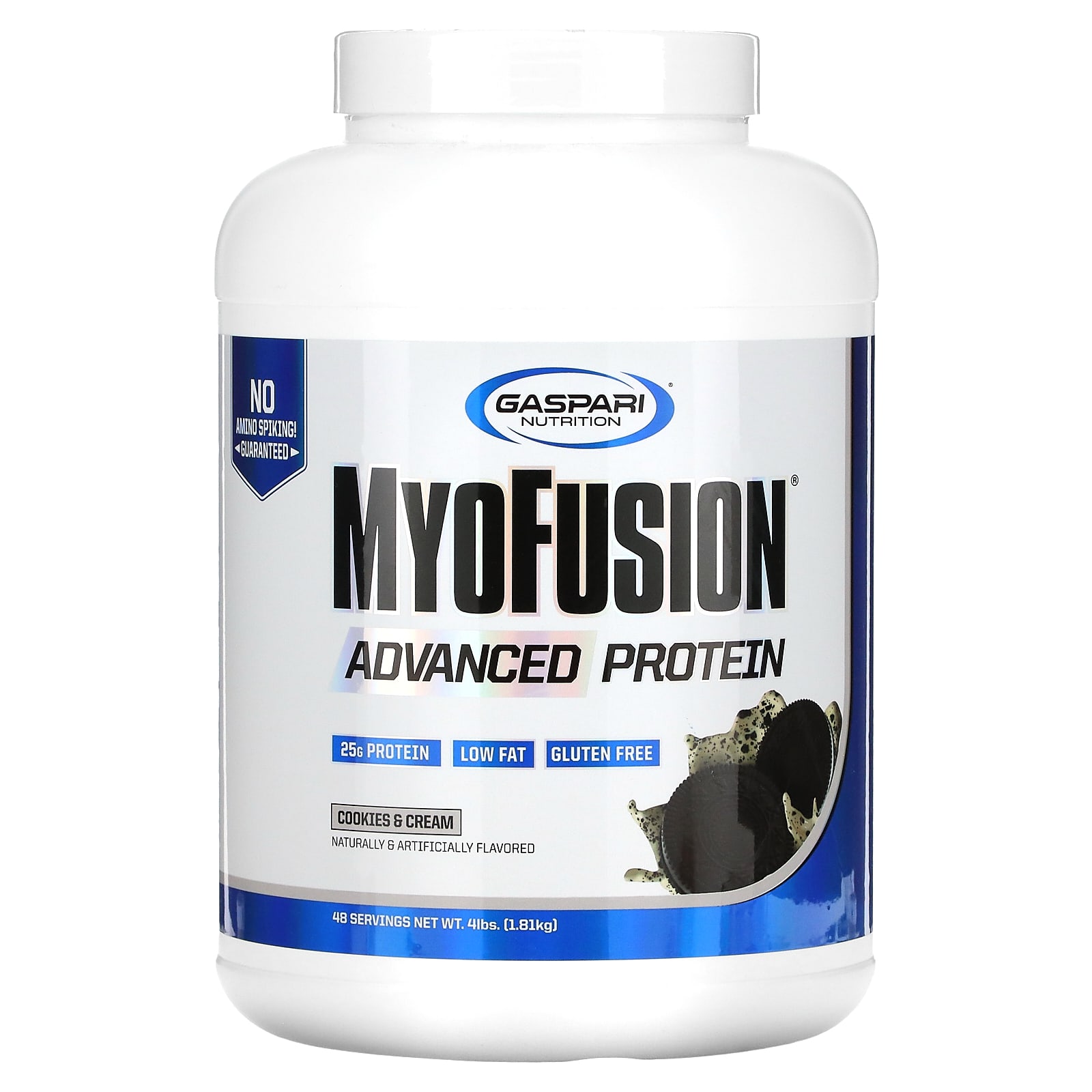 Gaspari Nutrition, MyoFusion Advanced, протеин, печенье и сливки, 1814 г (4 фунта)