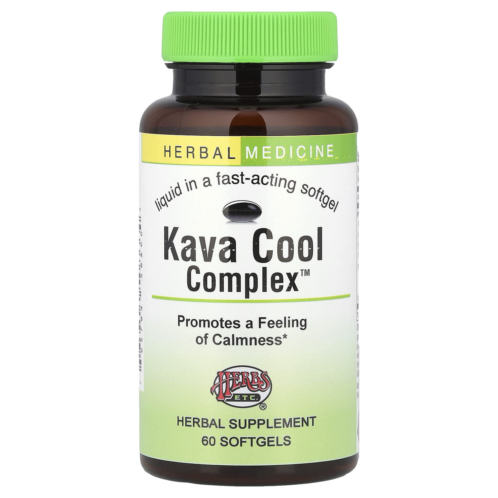 Herbs Etc., Kava Cool Complex ™, 60 мягких таблеток