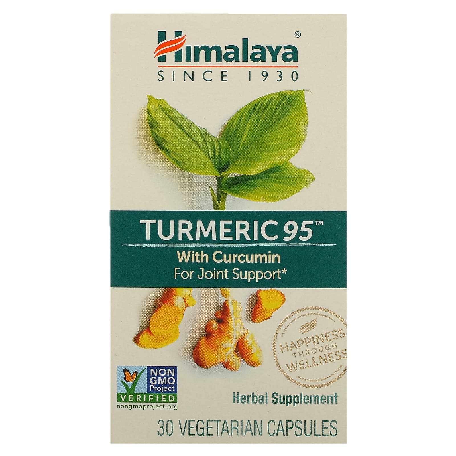Himalaya Turmeric 95 с куркумином для поддержки суставов 30 растительных капсул 2790₽