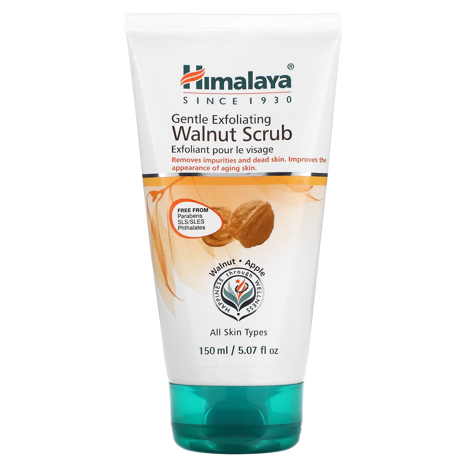 Himalaya, Нежный отшелушивающий скраб из грецкого ореха, для всех типов кожи, 150 мл (5,07 жидк. Унции)