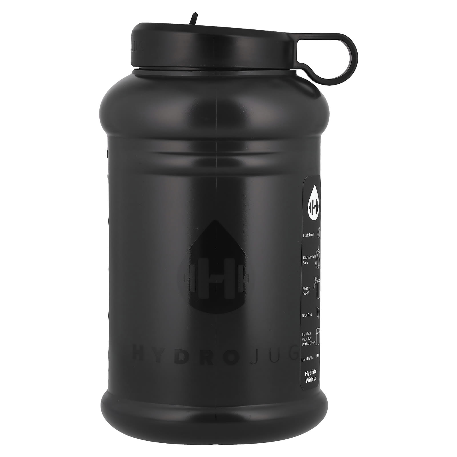 HydroJug, Pro Jug V2, черный, 73 унции