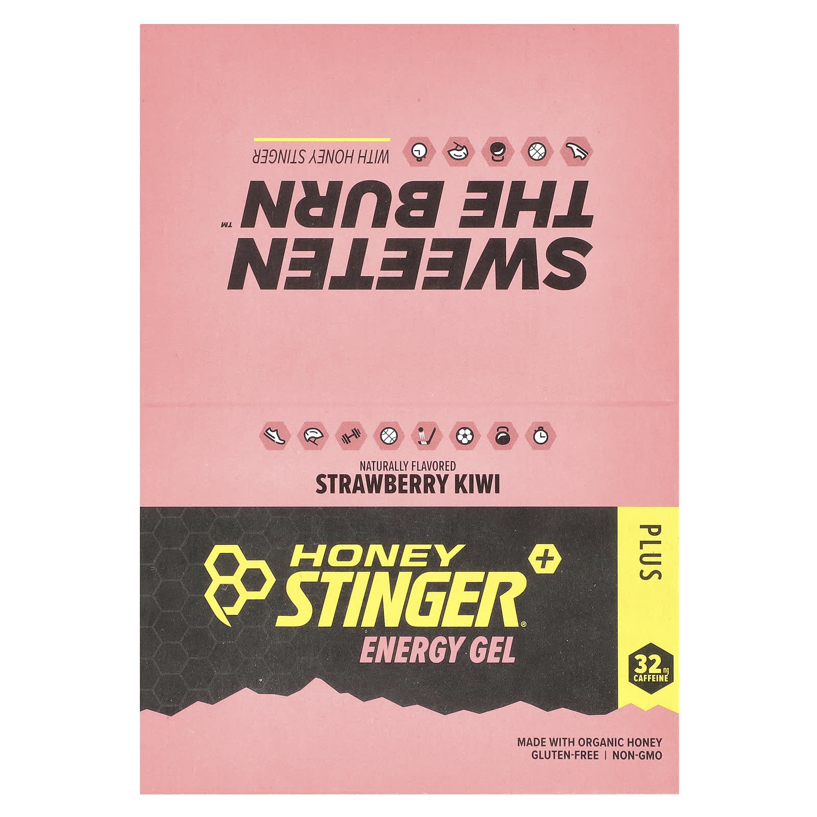 Honey Stinger, Energy Gel, клубника и киви, 24 пакетика по 31 г (1,1 унции)