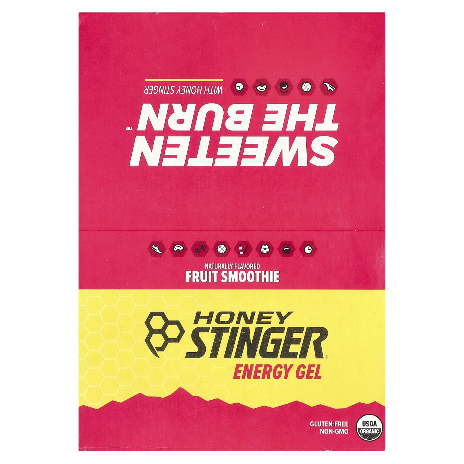 Honey Stinger, Energy Gel, фруктовый смузи, 24 пакетика по 31 г (1,1 унции)