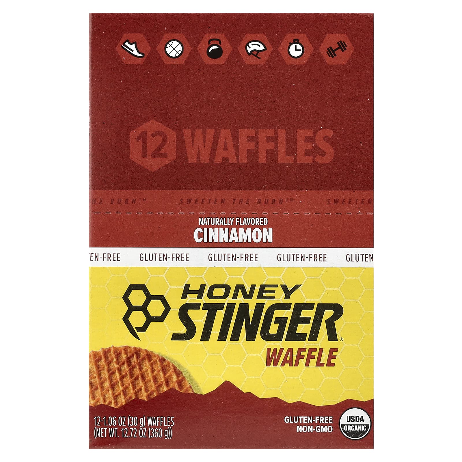 Honey Stinger, Energy Waffle, корица, 12 вафель, 30 г (1,06 унции)