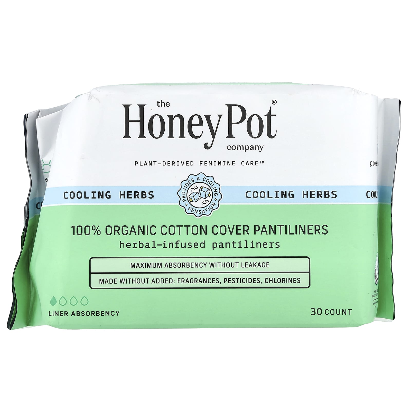 The Honey Pot Company, органические ежедневные прокладки, на травяной основе, 30 шт.