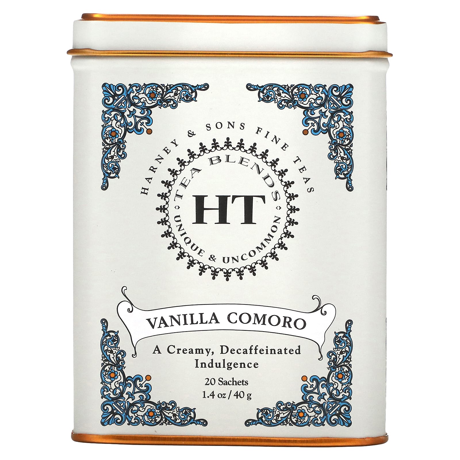 Harney - Sons, HT Tea Blend, чай со вкусом коморской ванили, 20 чайных саше, 40 г (1,4 унции)