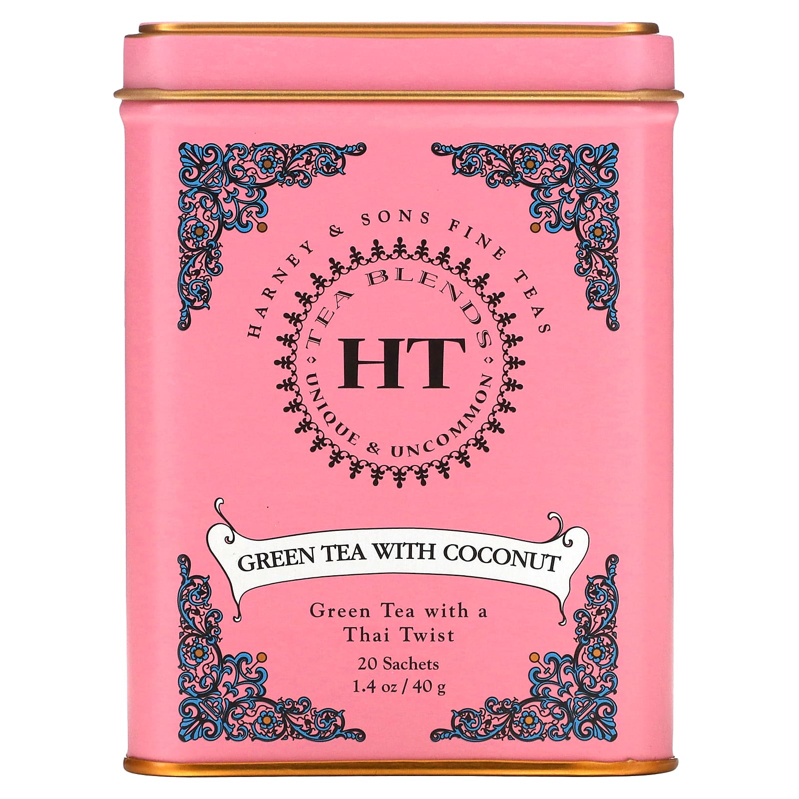 Harney - Sons HT Tea Blend зеленый чай с кокосом 20 чайных пакетиков 40 г 14 унции 1890₽