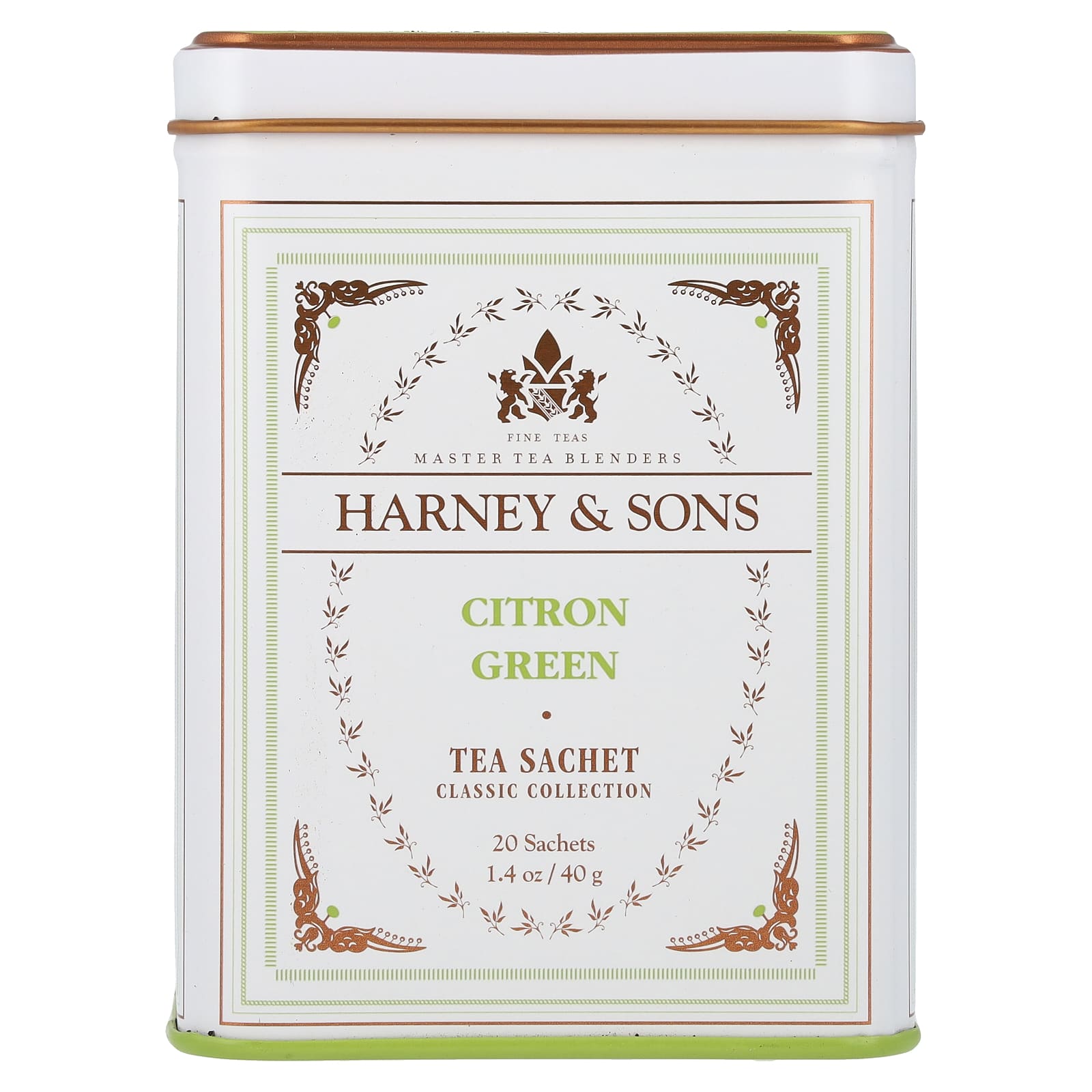 Harney - Sons Classic Collection зеленый чай с цитроном 20 пакетиков 40 г 14 унции 1990₽