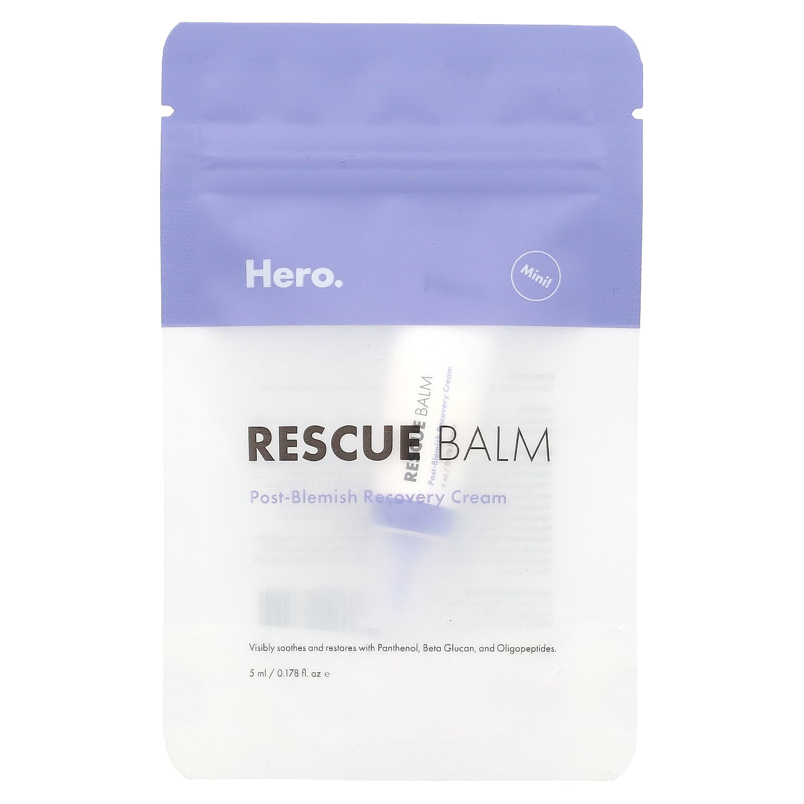 Hero Cosmetics, Rescue Balm, мини-бальзам, 5 мл (0,178 жидк. унции)