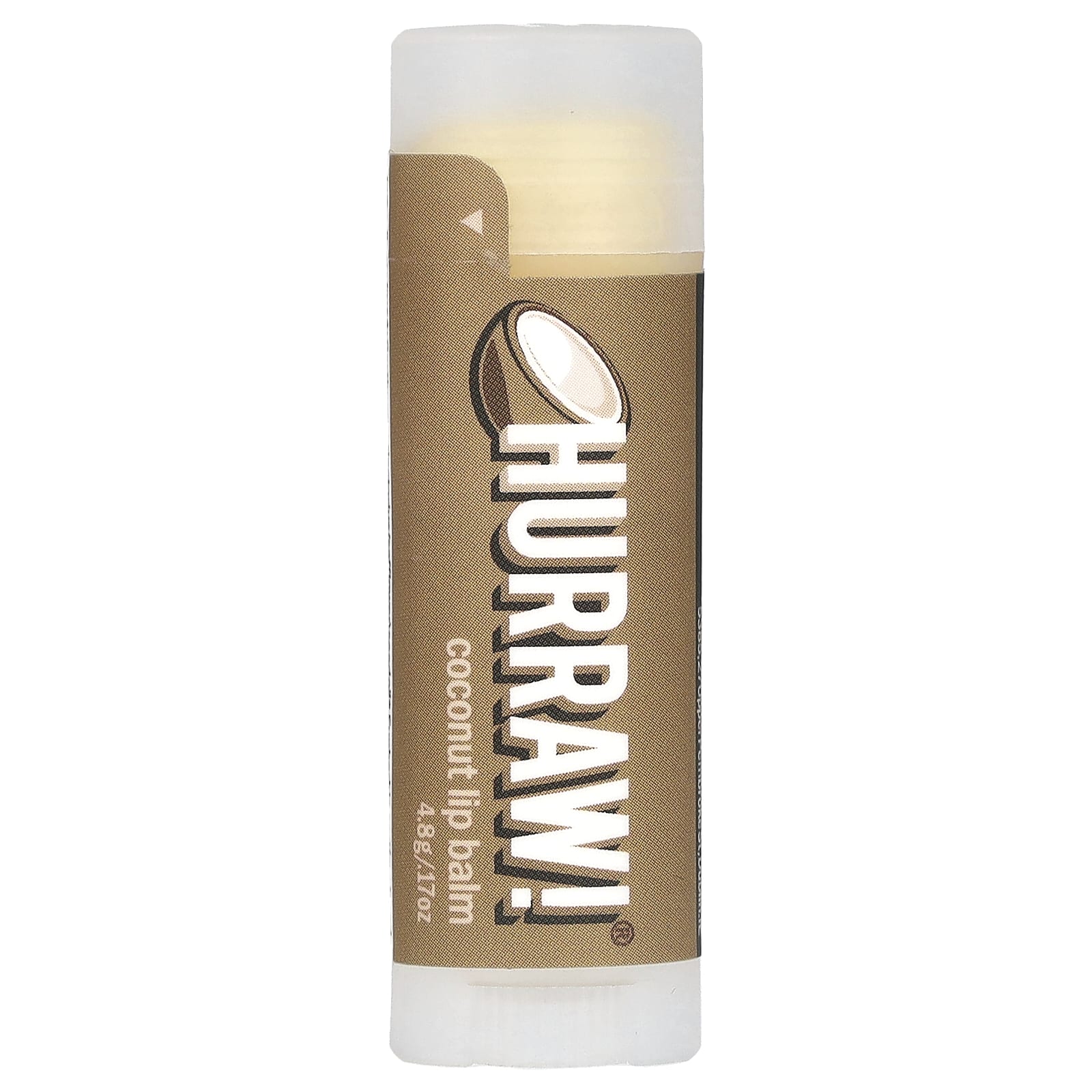 Hurraw! Balm, бальзам для губ, кокос, 4,8 г (17 унций)