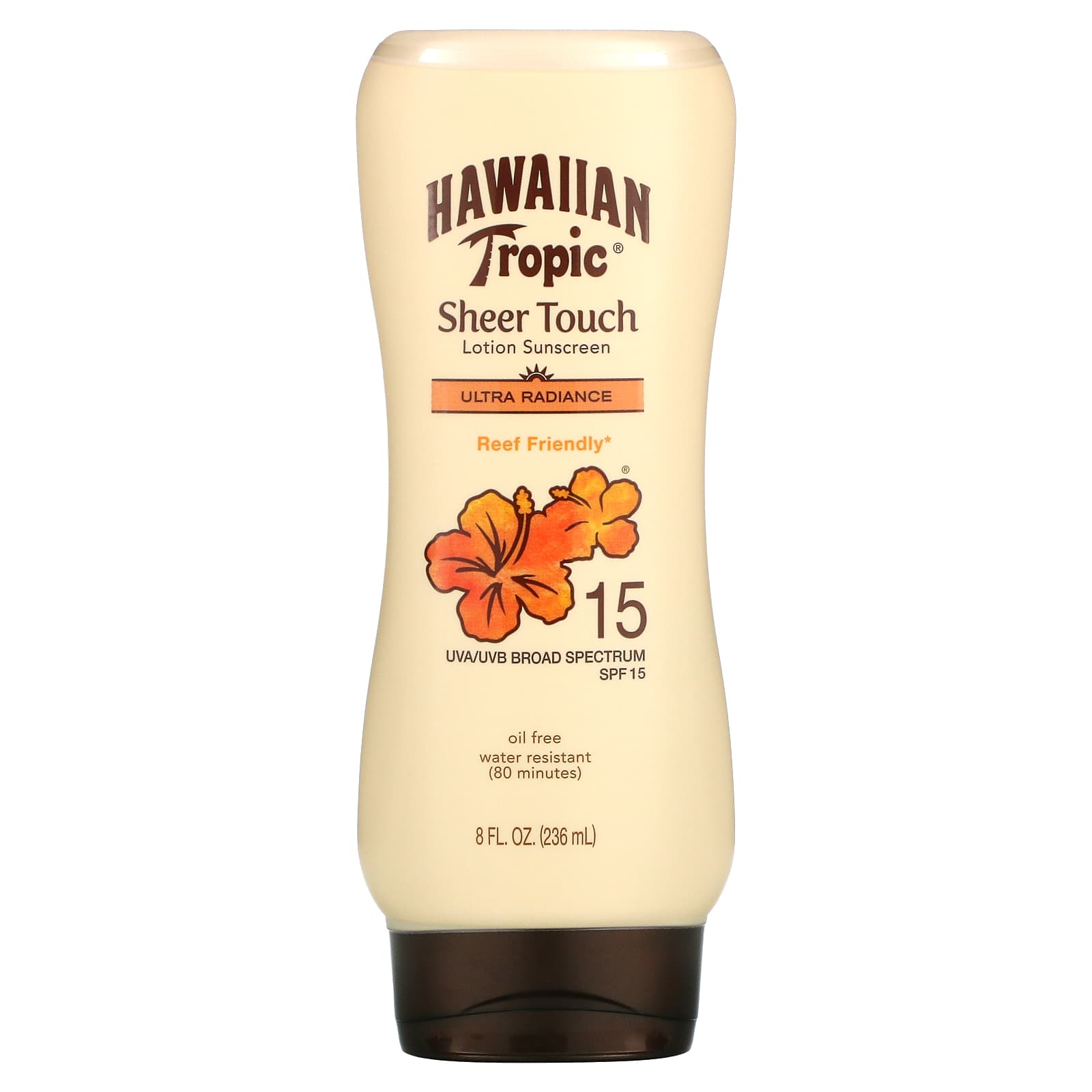 Hawaiian Tropic, Sheer Touch, Ultra Radiance, солнцезащитный лосьон с SPF 15, 236 мл