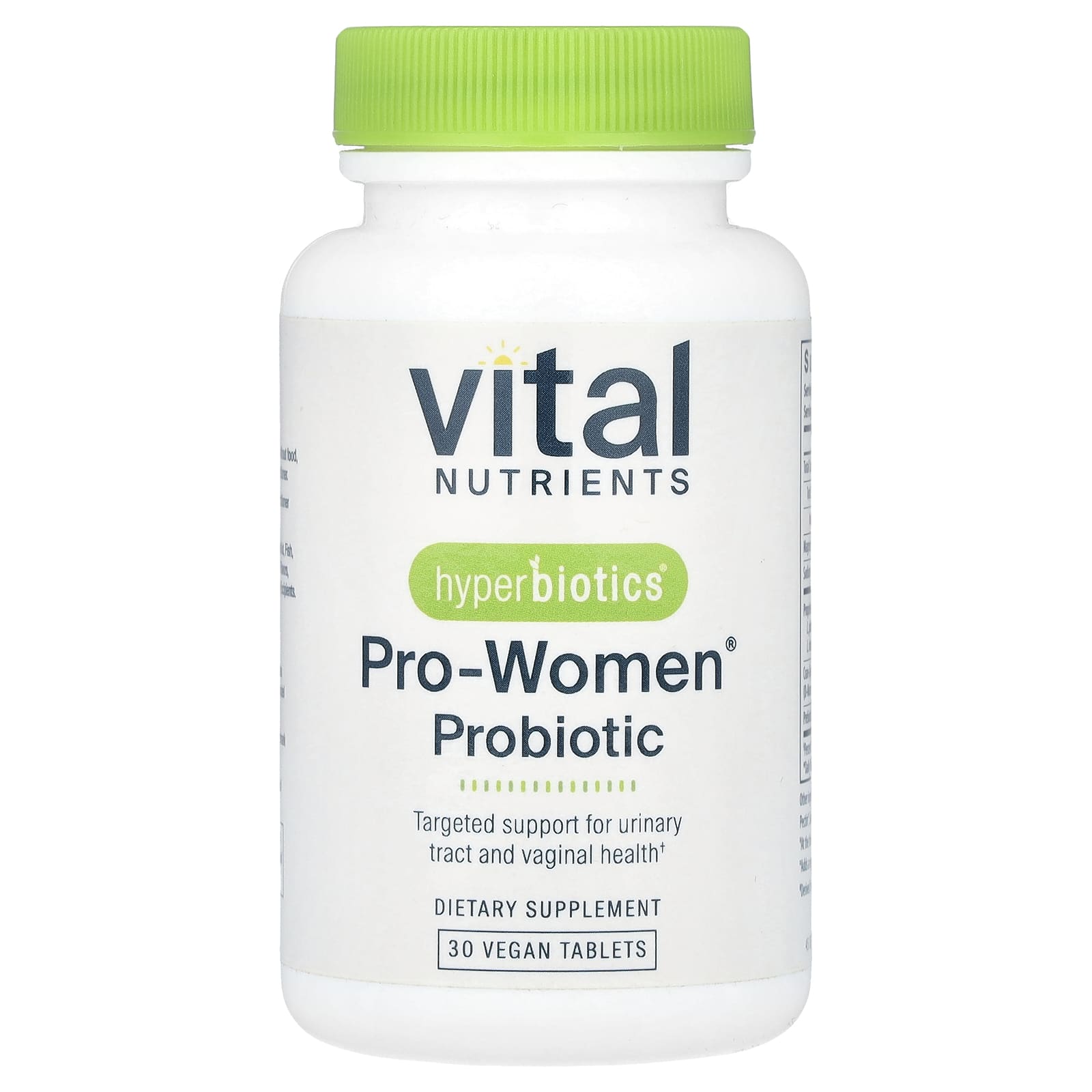 Vital Nutrients, Pro-Women®, пробиотик, 30 веганских таблеток