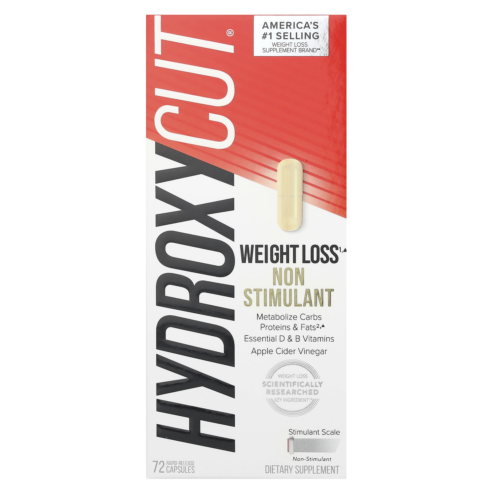 Pro Clinical Hydroxycut, добавка для похудения без стимуляторов, 72 быстрорастворимые капсулы