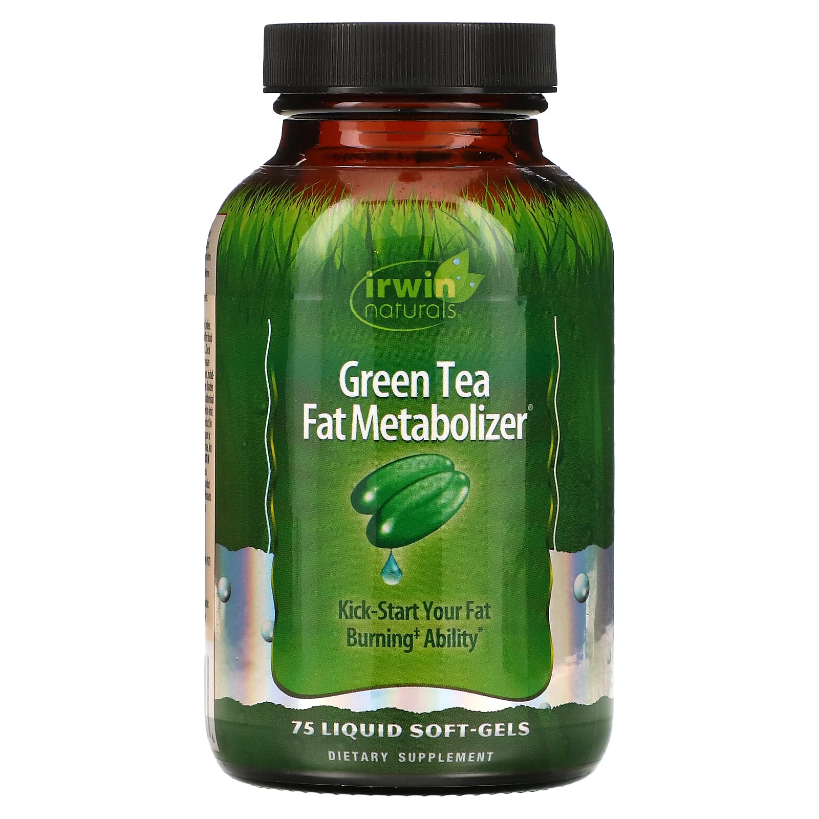 Irwin Naturals, Зеленый Чай, Метаболайзер Жиров 75 жидких гелевых капсул