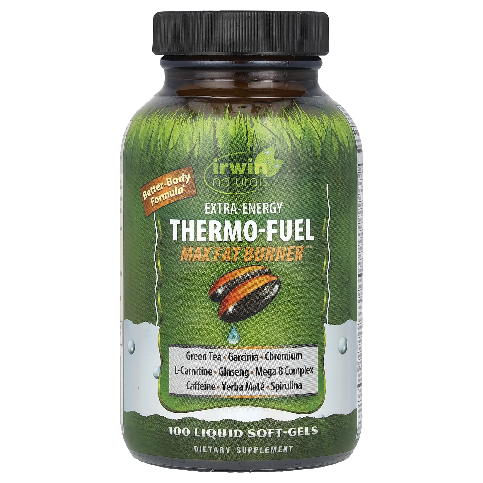 Irwin Naturals, Extra-Energy Thermo-Fuel Max Fat Burner, 100 мягких таблеток