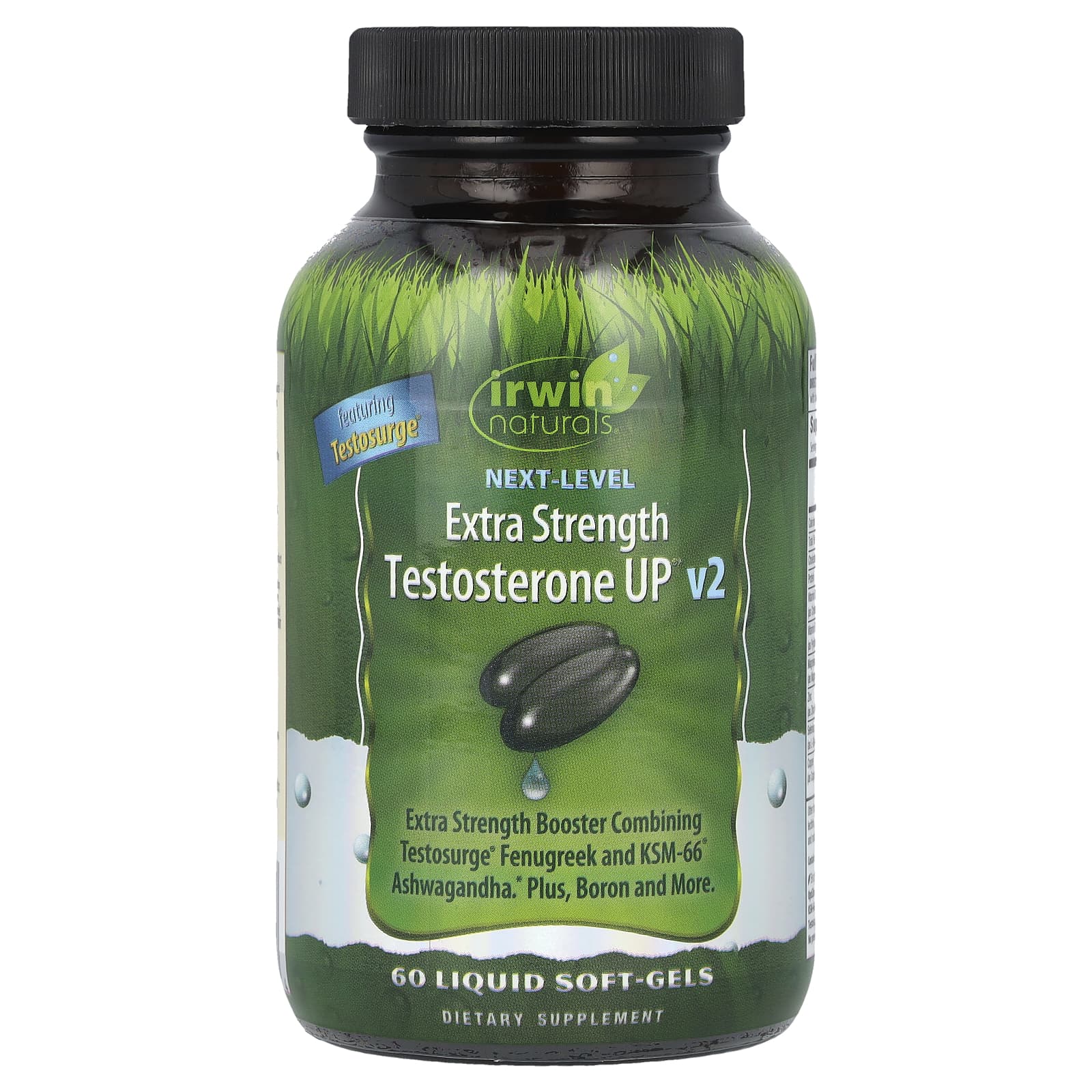 Irwin Naturals, Next Level, Testosterone UP v2, Extra Strength, 60 Liquid Soft-Gels