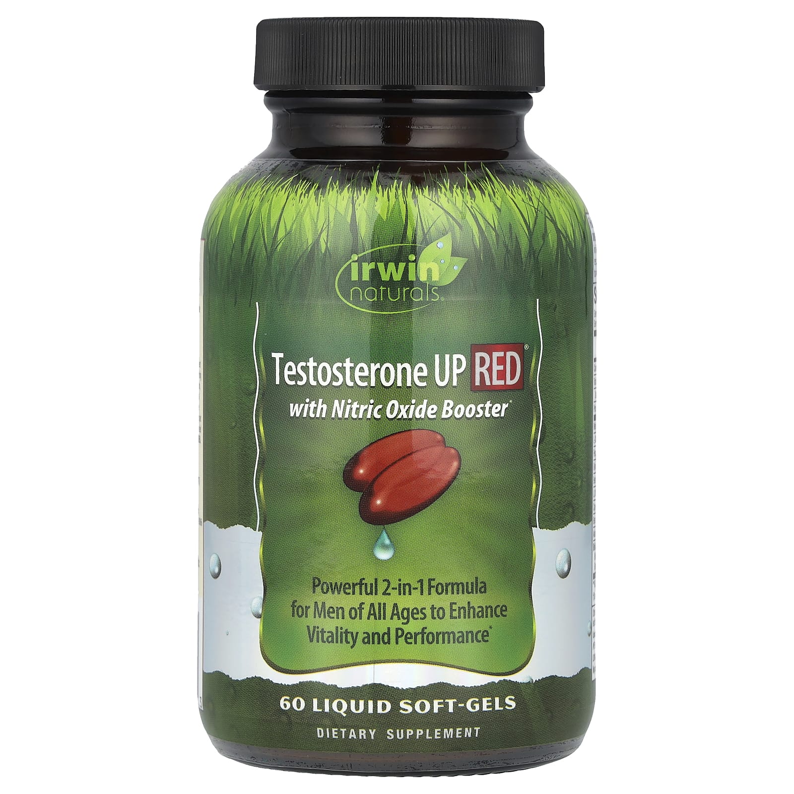 Irwin Naturals, Testosterone UP RED с бустерами с оксидом азота, 60 желатиновых капсул