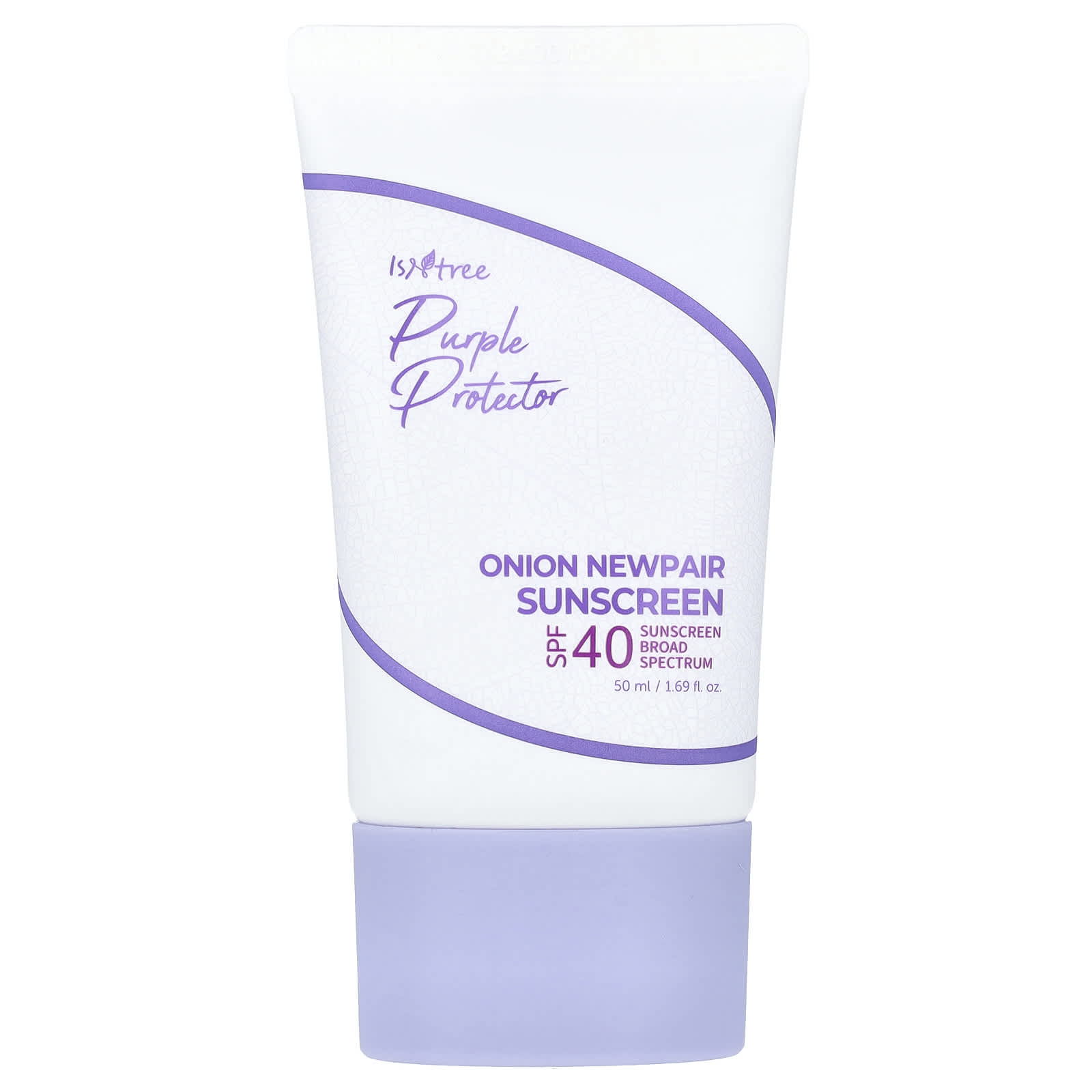 ISNtree, Purple Protector, солнцезащитное средство Newpair с луком, SPF 40, 50 мл (1,69 жидк. унц.)