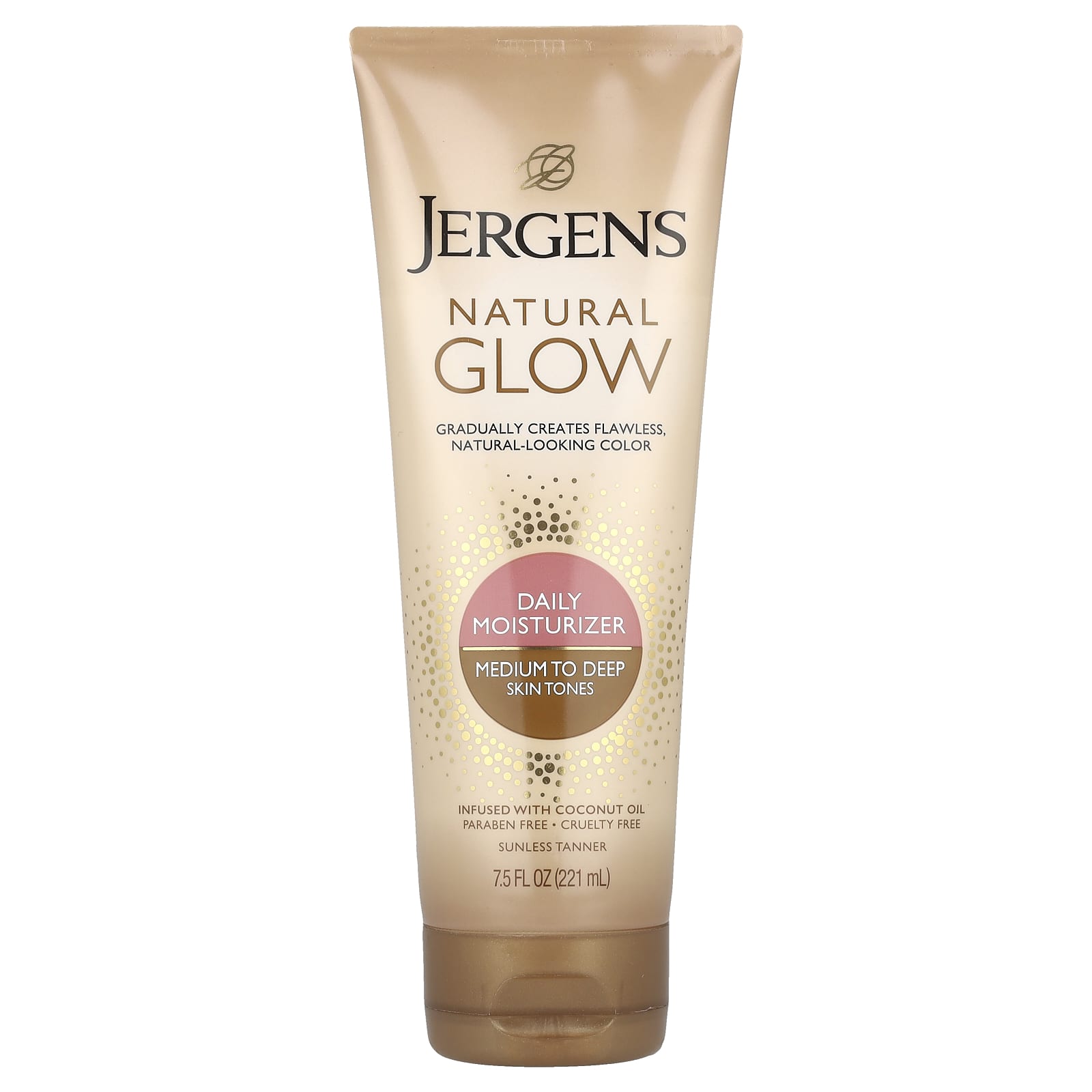 Jergens Natural Glow ежедневное увлажняющее средство для среднего и глубокого тона кожи 221 мл 75 жидк Унции 2790₽
