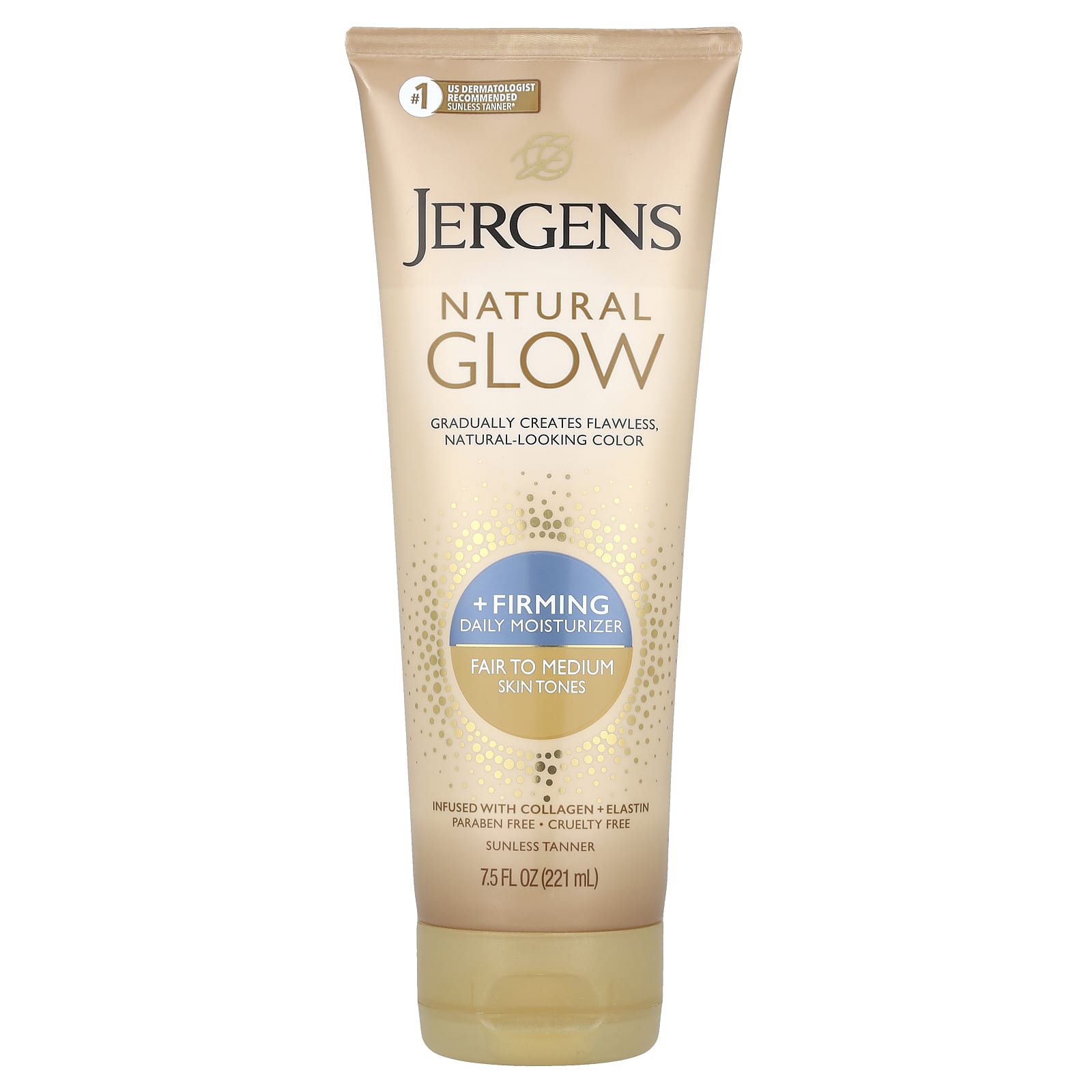 Jergens Natural Glow укрепляющее ежедневное увлажняющее средство средство для загара без загара от светлого до среднего 221 мл 75 жидк Унции 2590₽