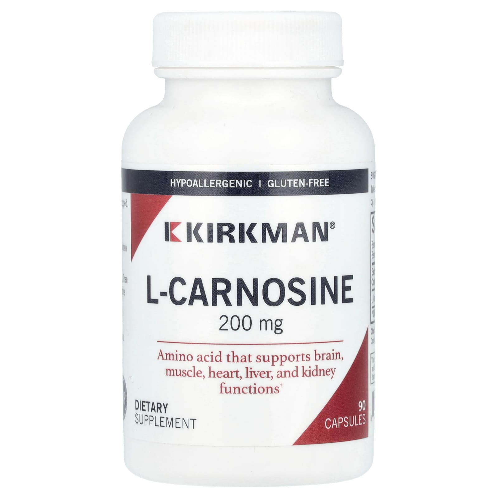 Kirkman Labs L-карнозин 200 мг 90 капсул 8290₽