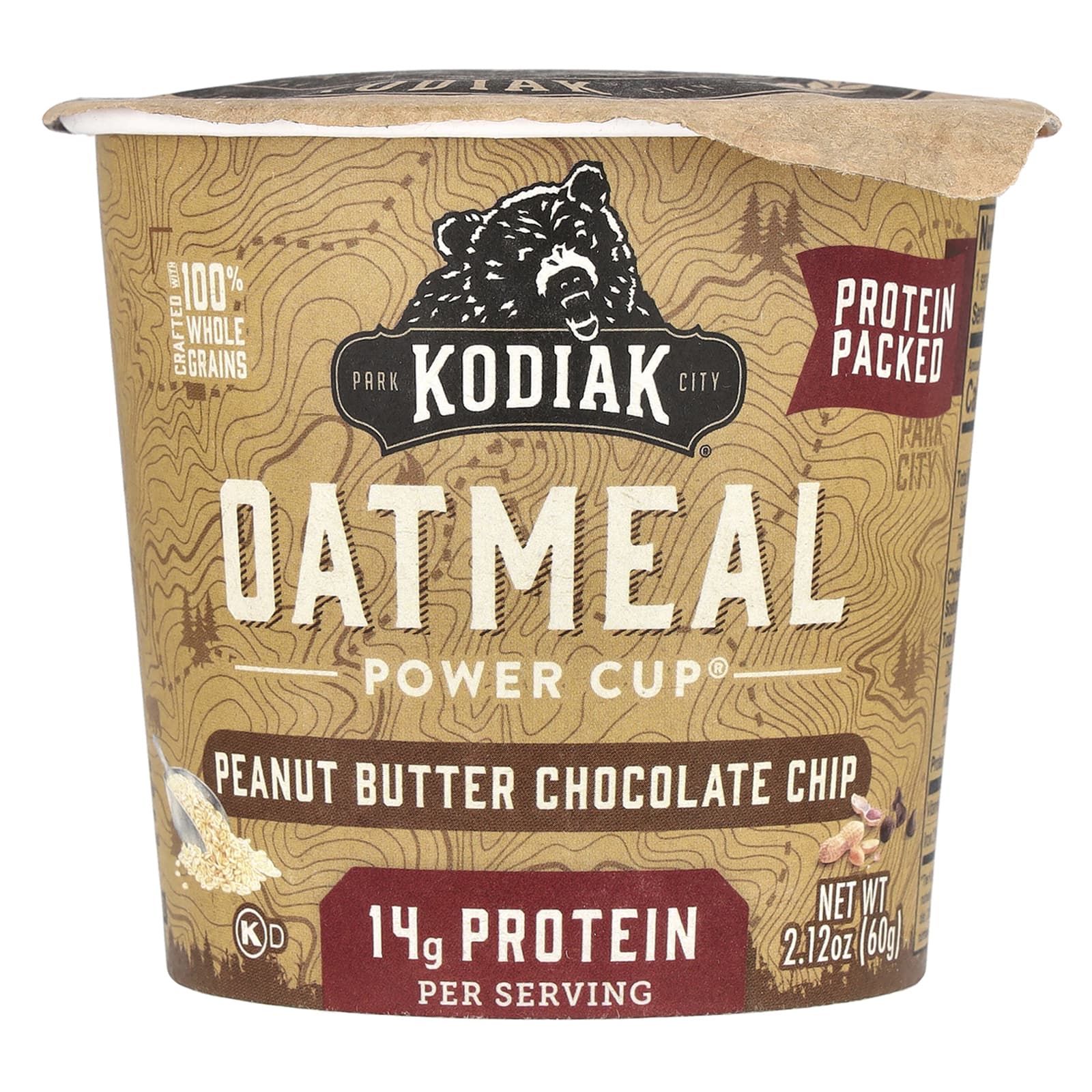 Kodiak Cakes, Oatmeal Power Cup®, Peanut Butter Chocolate Chip , 2.12 oz (60 g)