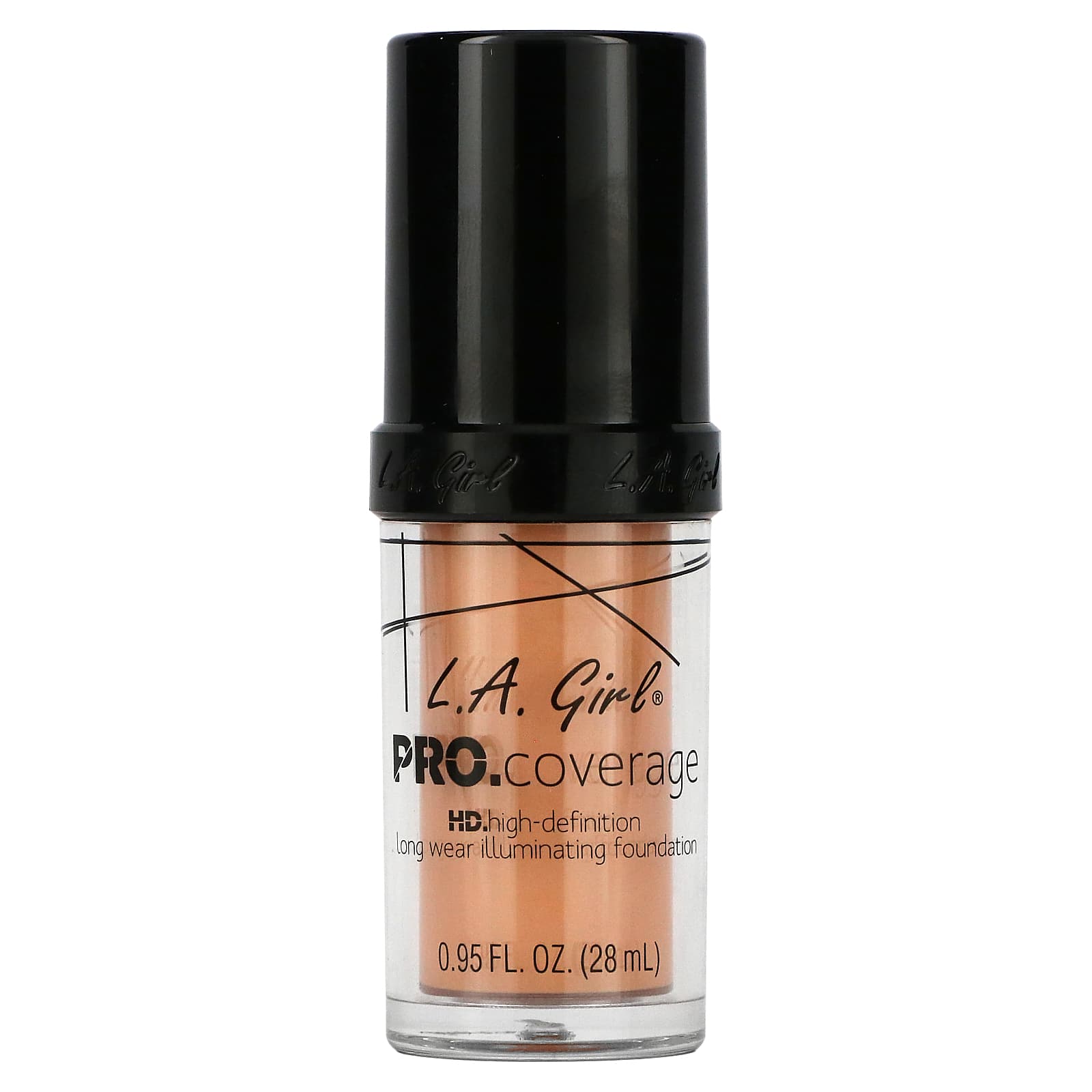 L.A. Girl, PRO.coverage HD Illuminating Foundation, GLM644 Natural, 28 мл (0,95 жидк. Унции)