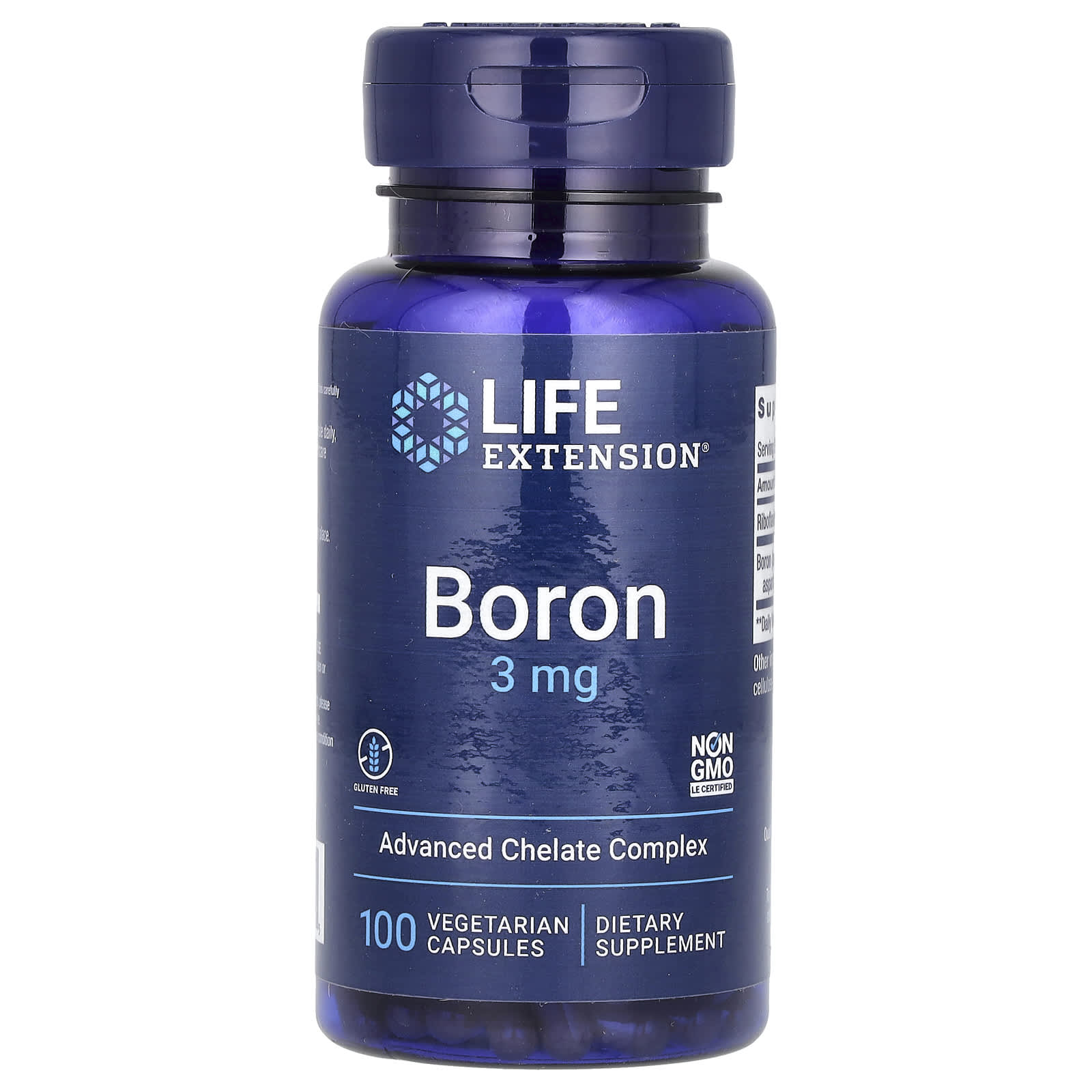 Life Extension, бор, 3 мг, 100 вегетарианских капсул