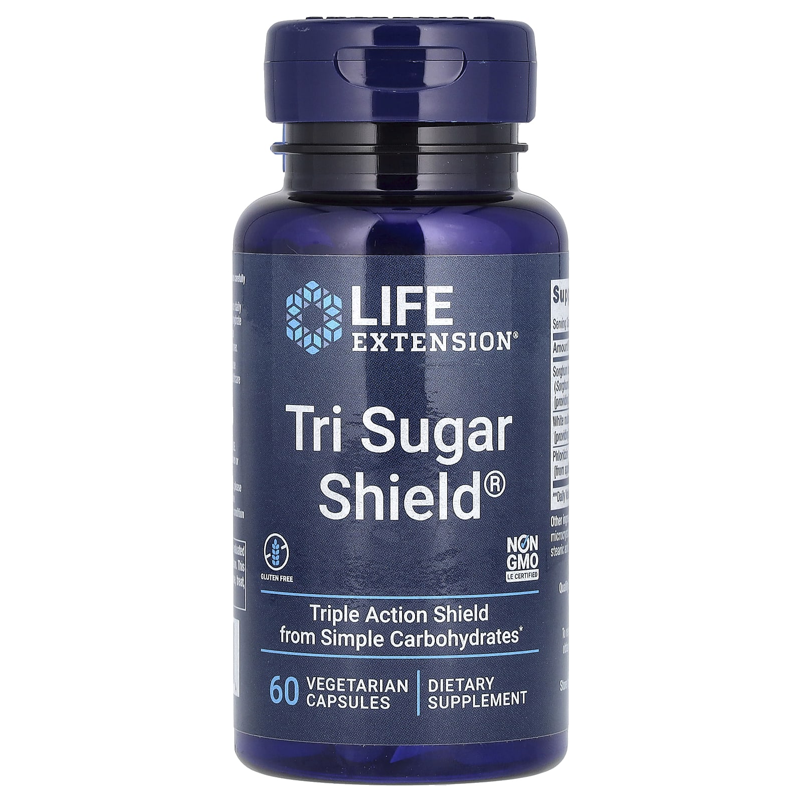 Life Extension, Tri Sugar Shield, 60 растительных капсул