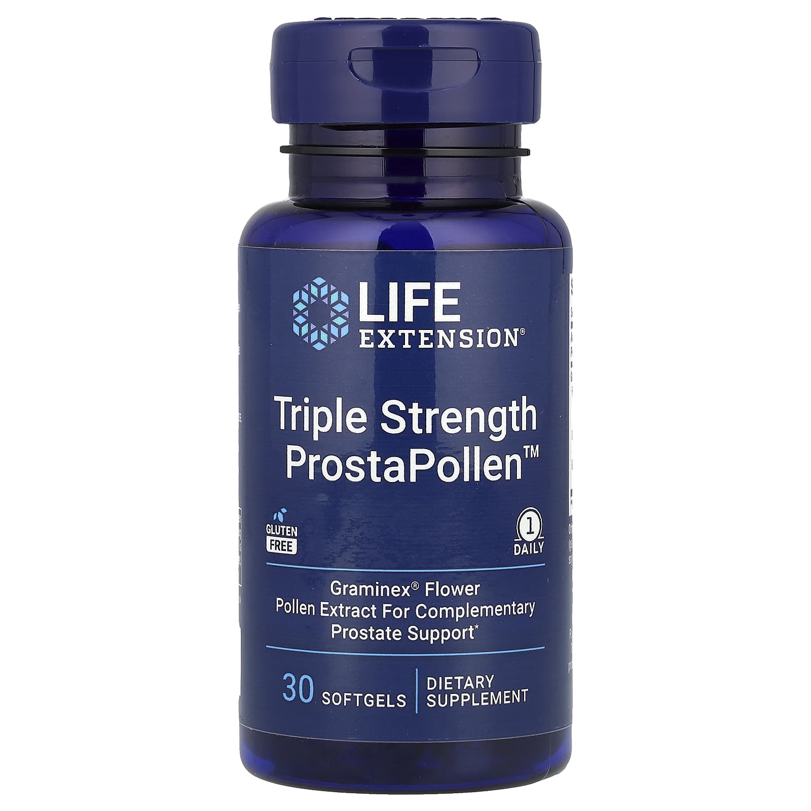 Life Extension Triple Strength ProstaPollen добавка для мужского здоровья с тройной силой 30 капсул 4090₽