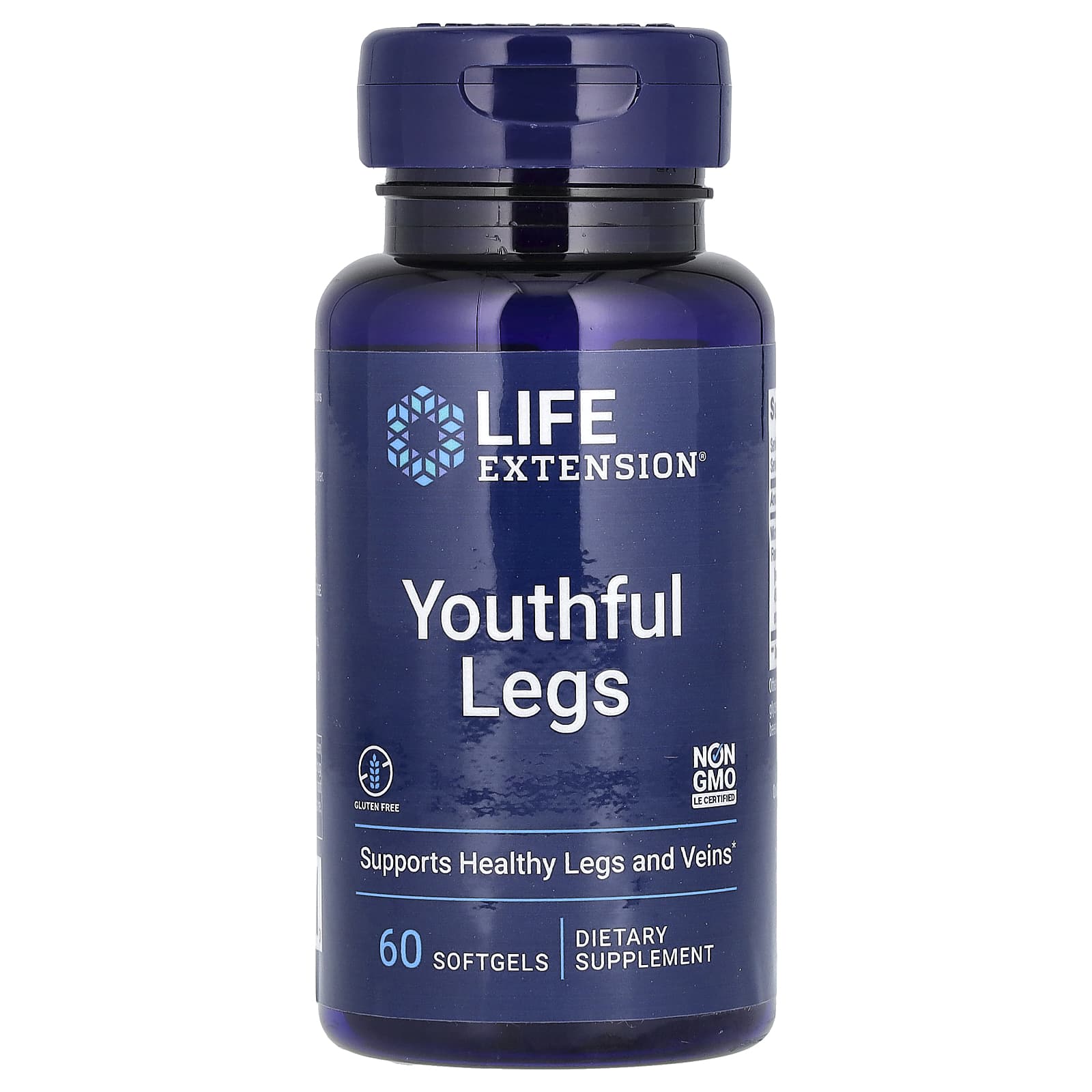 Life Extension, Youthful Legs, добавка для здоровья ног, 60 мягких таблеток