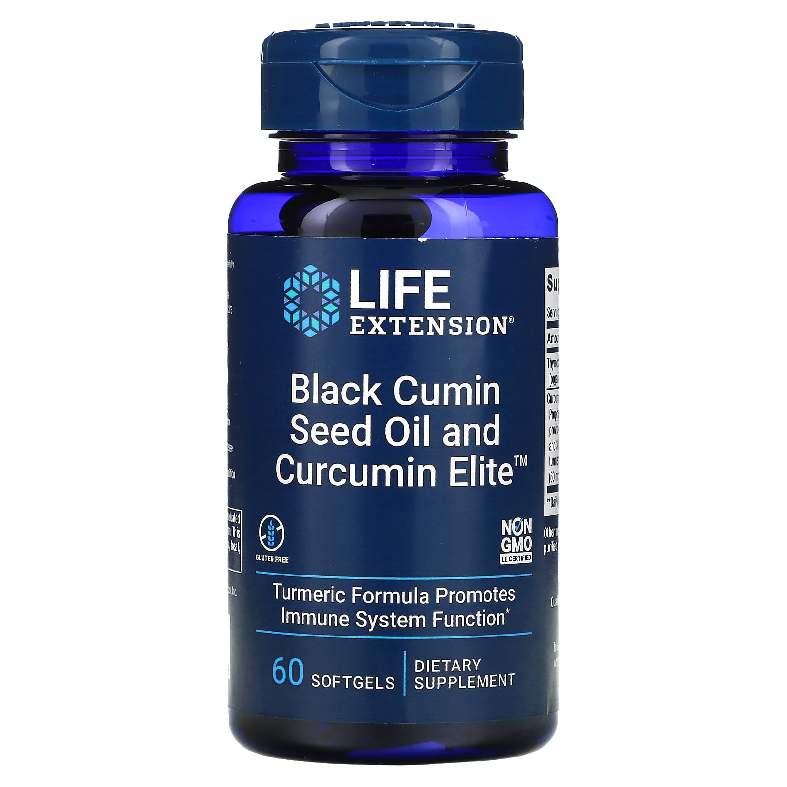 Life Extension масло из семян черного тмина с Curcumin Elite 60 капсул 4690₽