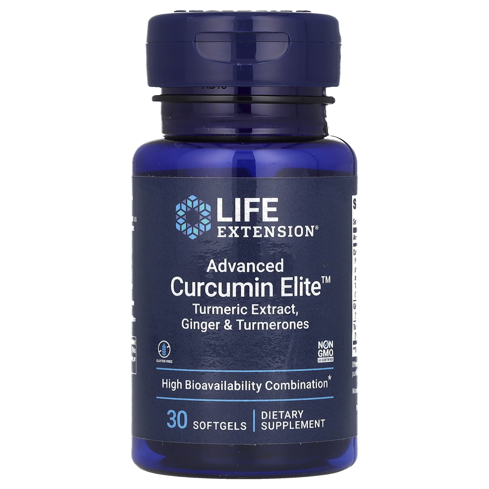 Life Extension Advanced Curcumin Elite экстракт куркумы имбирь и турмероны 30 капсул 3890₽