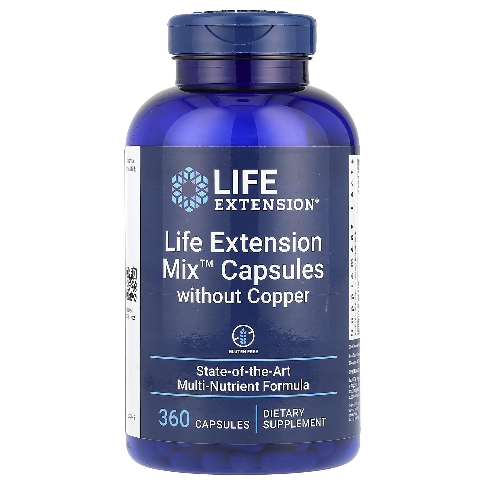 Life Extension, Смесь капсул без меди, 360 капсул