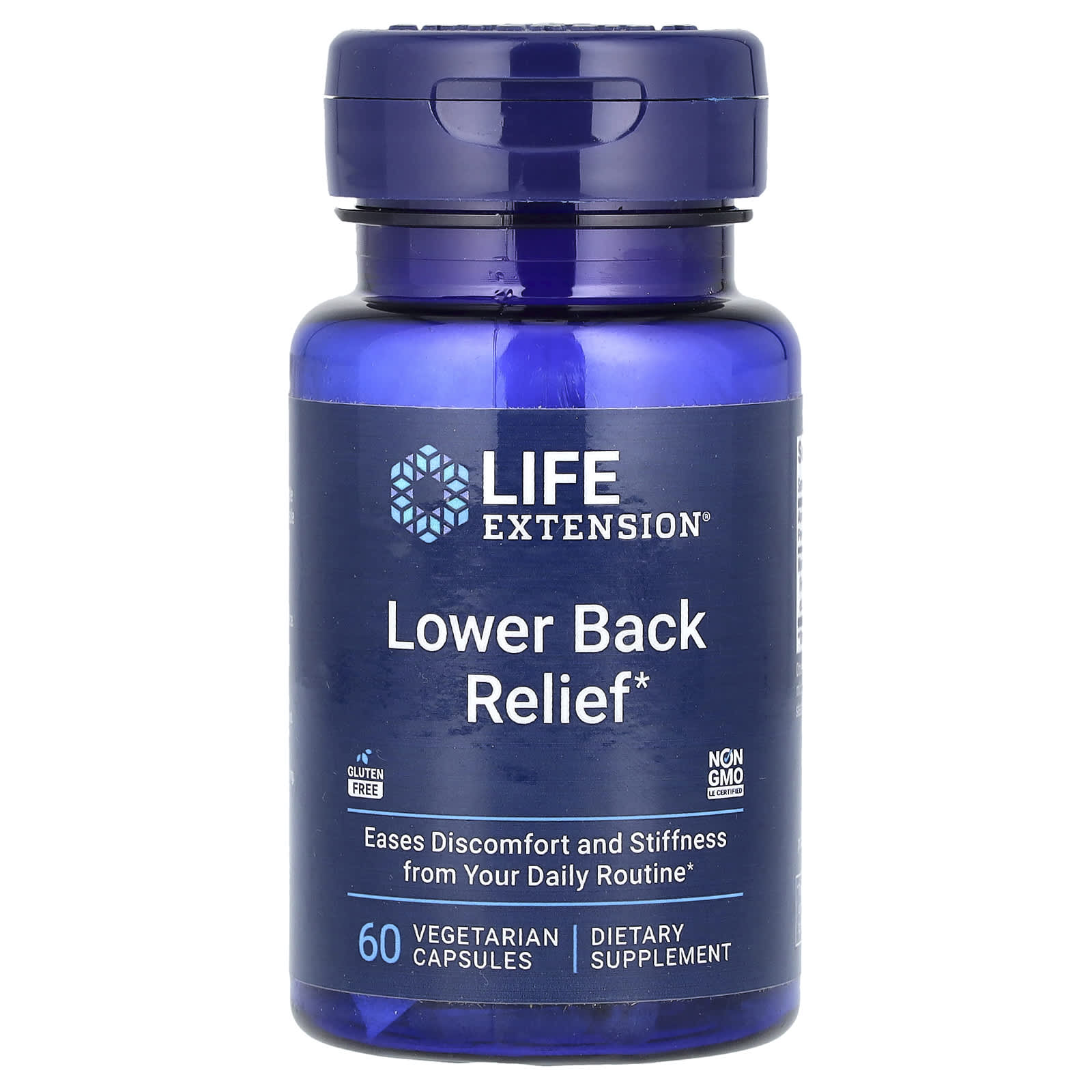 Life Extension, Для облегчения боли в пояснице, 60 вегетарианских капсул