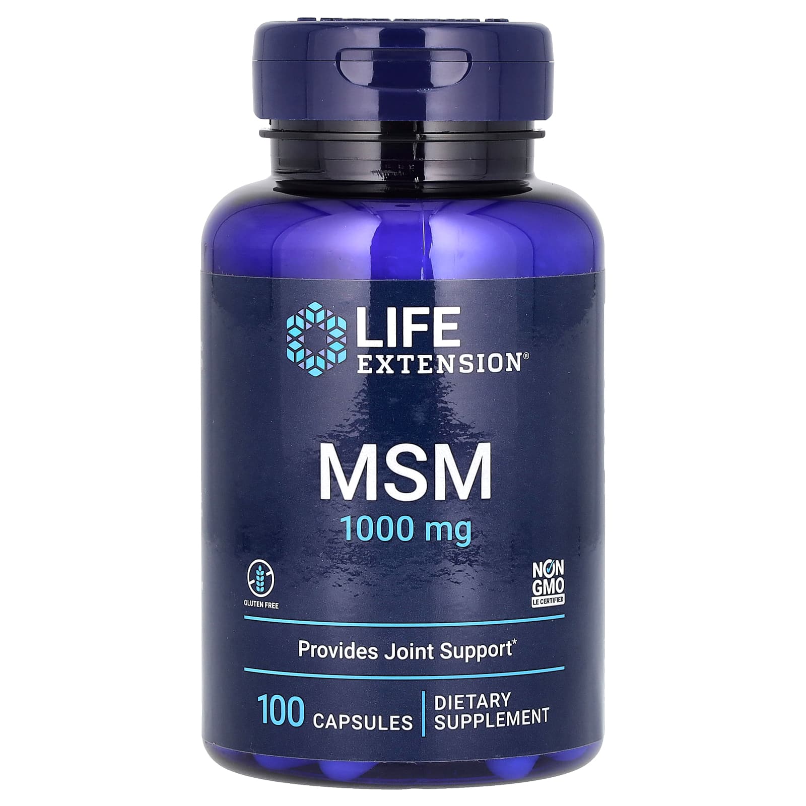 Life Extension, МСМ, 3000 мг, 100 капсул (1000 мг в 1 капсуле)