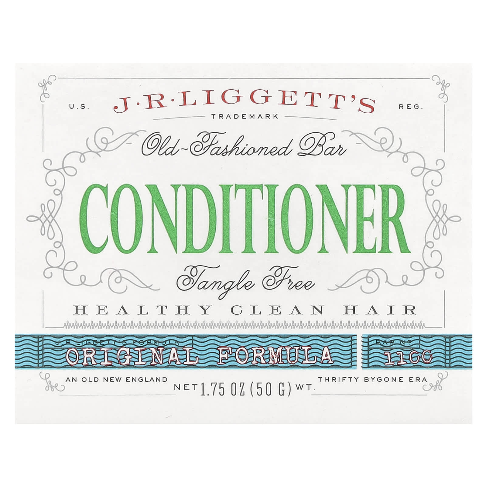 J.R. Liggett's, Old Fashioned Conditioner Bar, Original Formula, 50 г (1,75 унции)