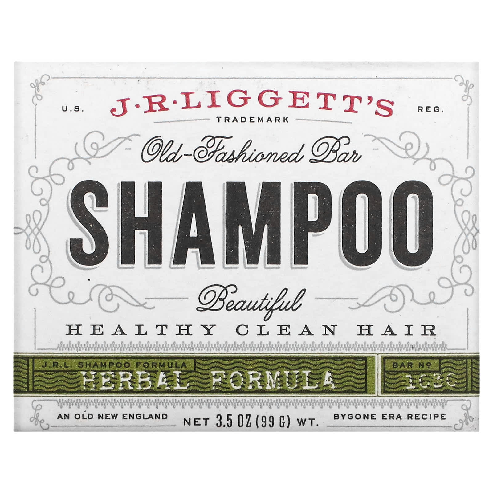 JR Liggetts Old Fashioned Shampoo Bar травяная формула 99 г 35 унции 2090₽
