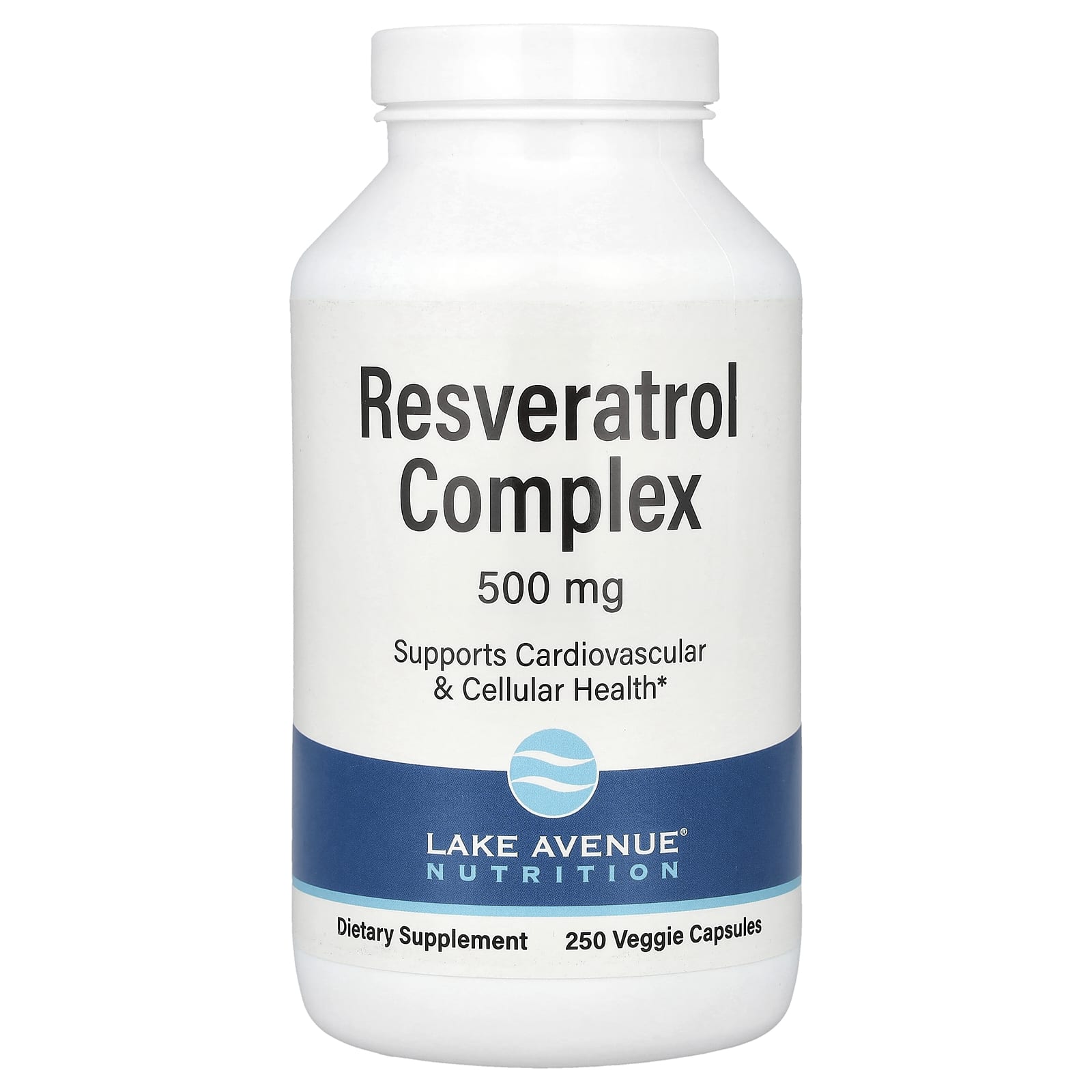 Lake Avenue Nutrition комплекс с ресвератролом 500 мг 250 вегетарианских капсул 6090₽