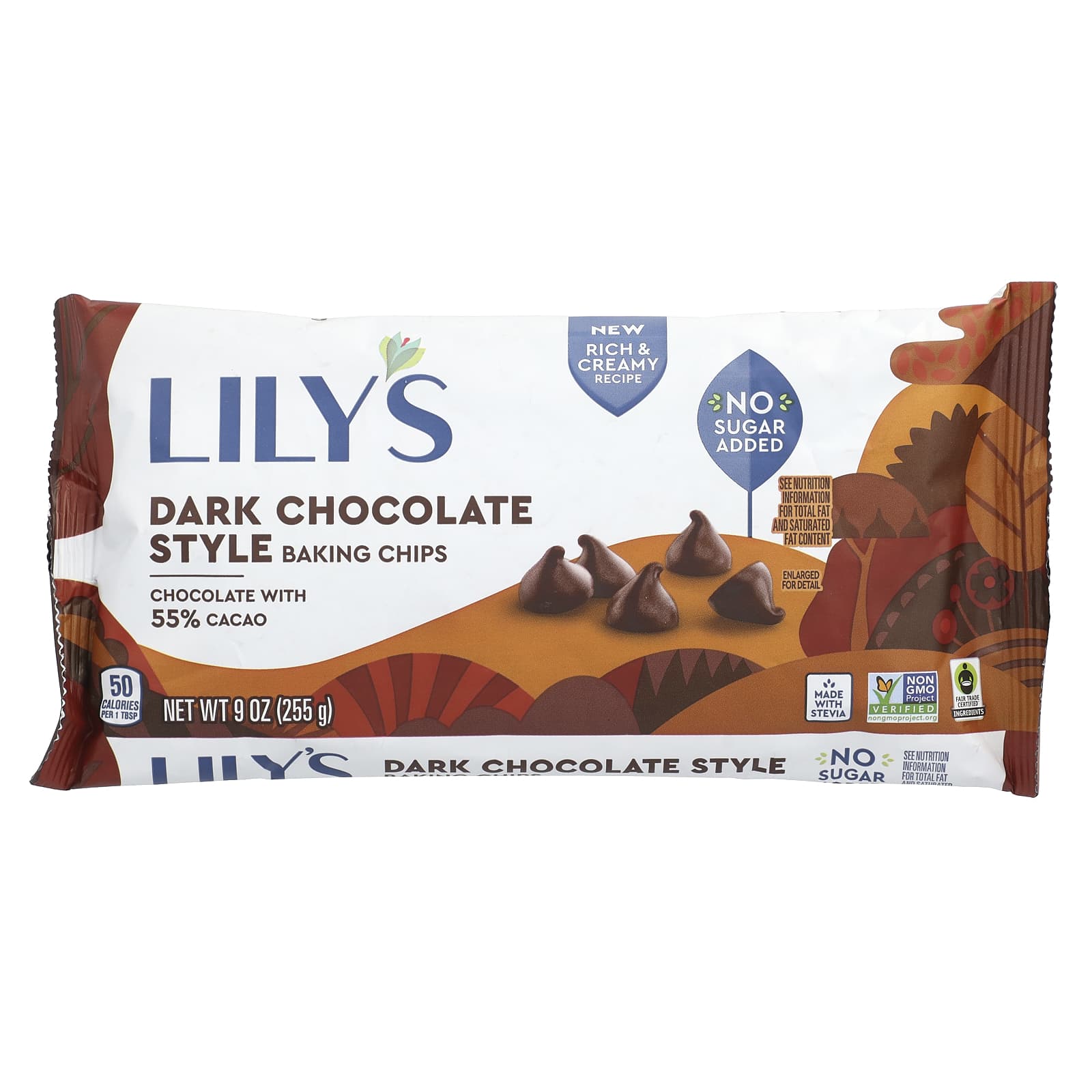 Lilys Sweets Чипсы для выпечки из темного шоколада 255 г 9 унций 2190₽
