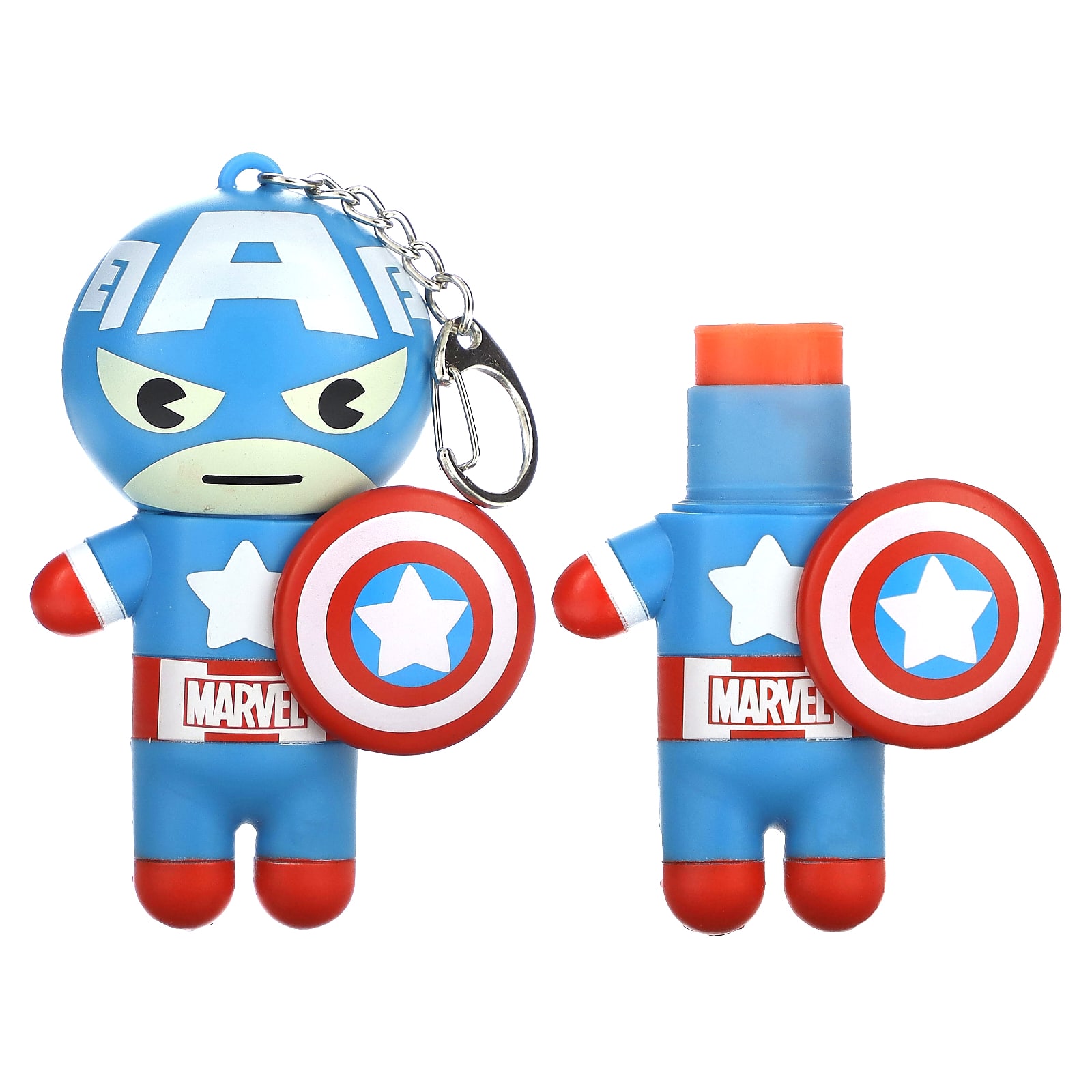 Lip Smacker Marvel Captain America бальзам для губ красный белый и сине-ягодный 4 г 014 унции 1790₽