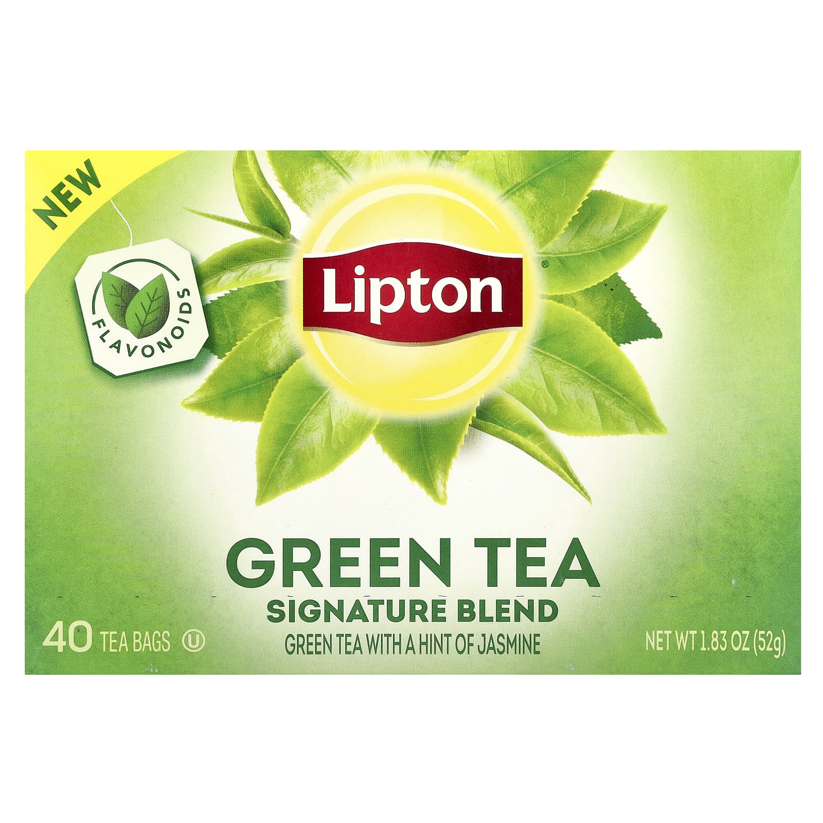Lipton Зеленый чай фирменная смесь 40 чайных пакетиков 52 г 183 унции 1890₽