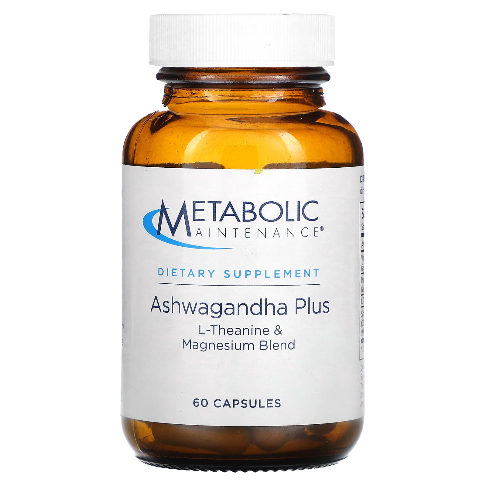 Metabolic Maintenance Ashwagandha Plus смесь L-теанина и магния 60 капсул 7790₽