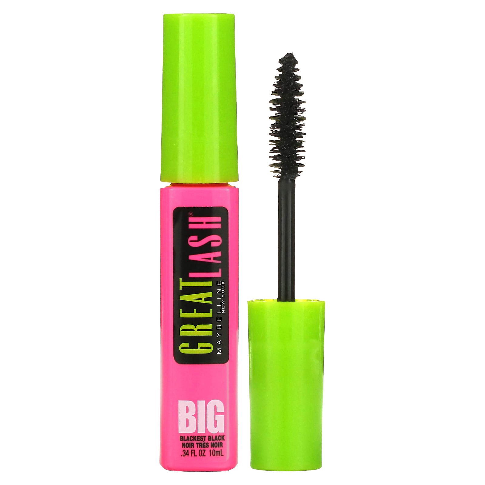 Maybelline Тушь для ресниц Great Lash Big оттенок 130 угольно-черный 10 мл 1990₽