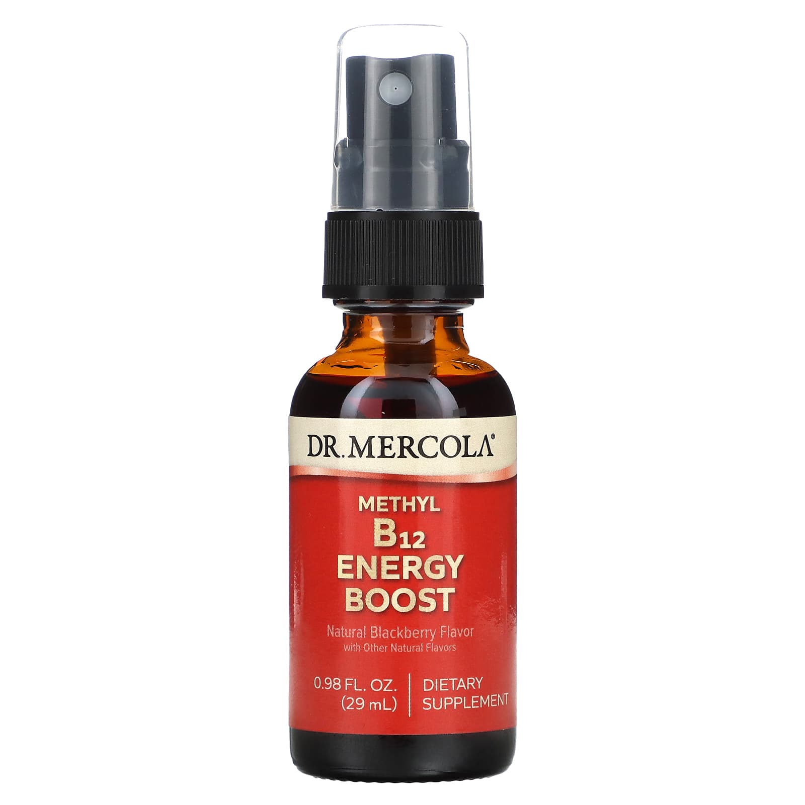 Dr Mercola Methyl B12 Energy Booster натуральная ежевика 1000 мкг 29 мл 098 жидк Унции 3790₽