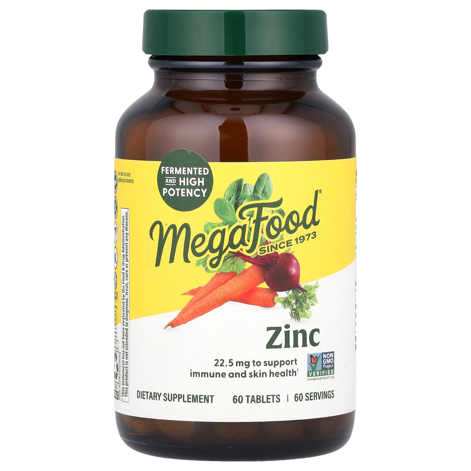 MegaFood, цинк, 60 таблеток